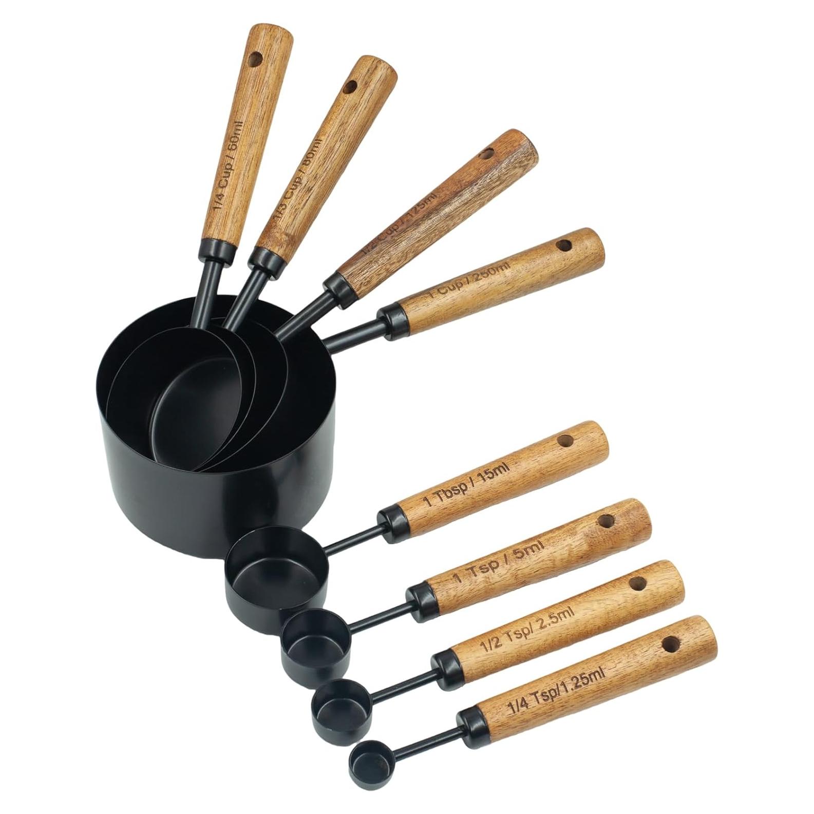 Juego de Tazas Medidoras Muchtolove 8 Piezas Acero Inoxidable