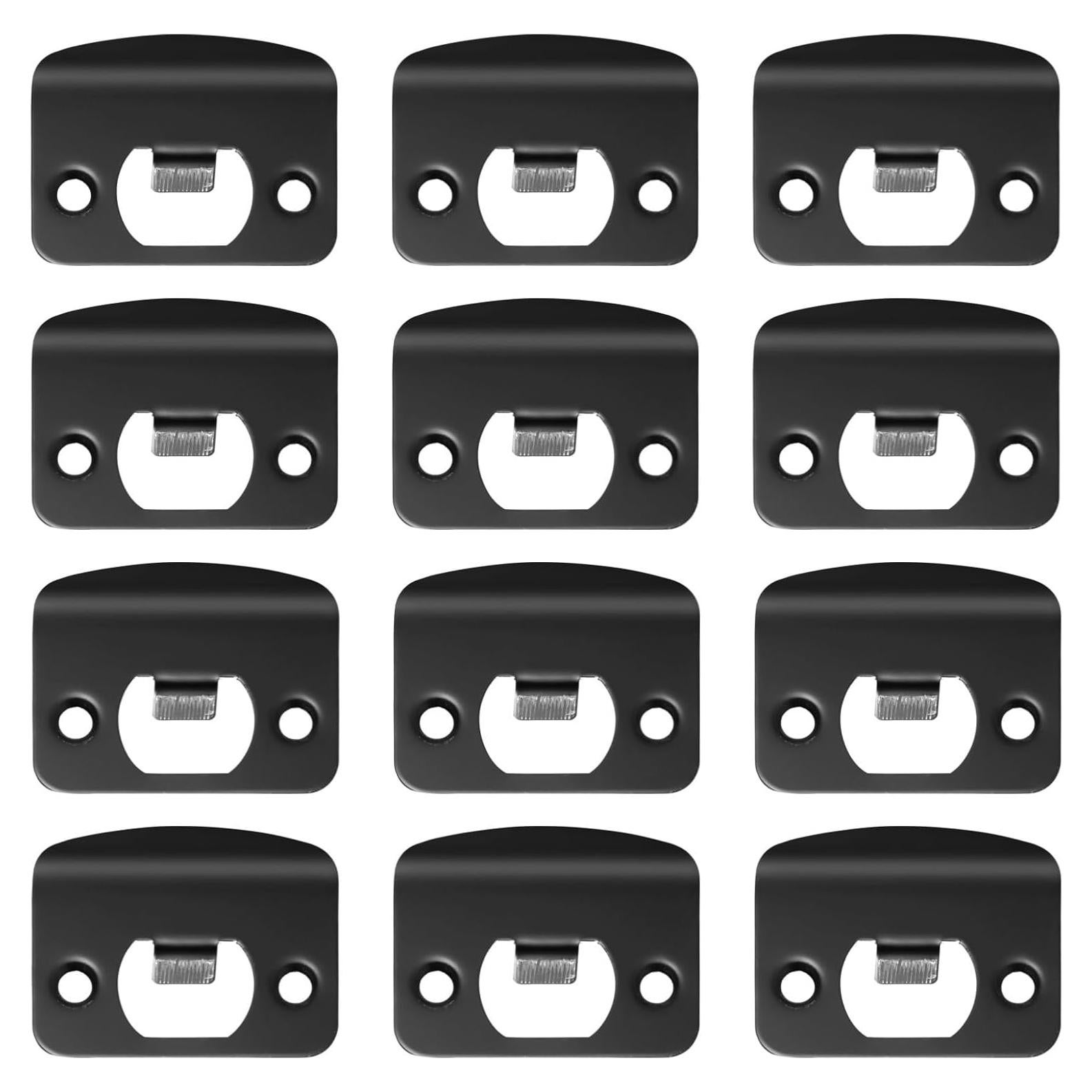 Placas de Golpe para Puertas OMISTAR Acero Inoxidable Negro 12 Pcs
