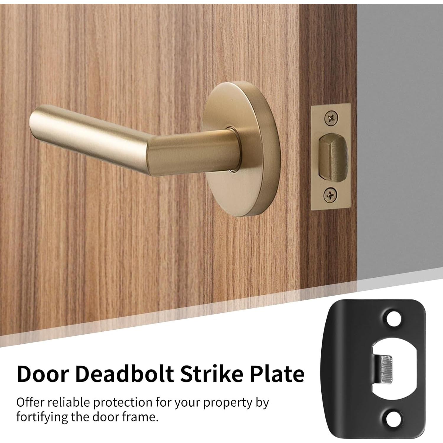 Placas de Golpe para Puertas OMISTAR Acero Inoxidable Negro 12 Pcs