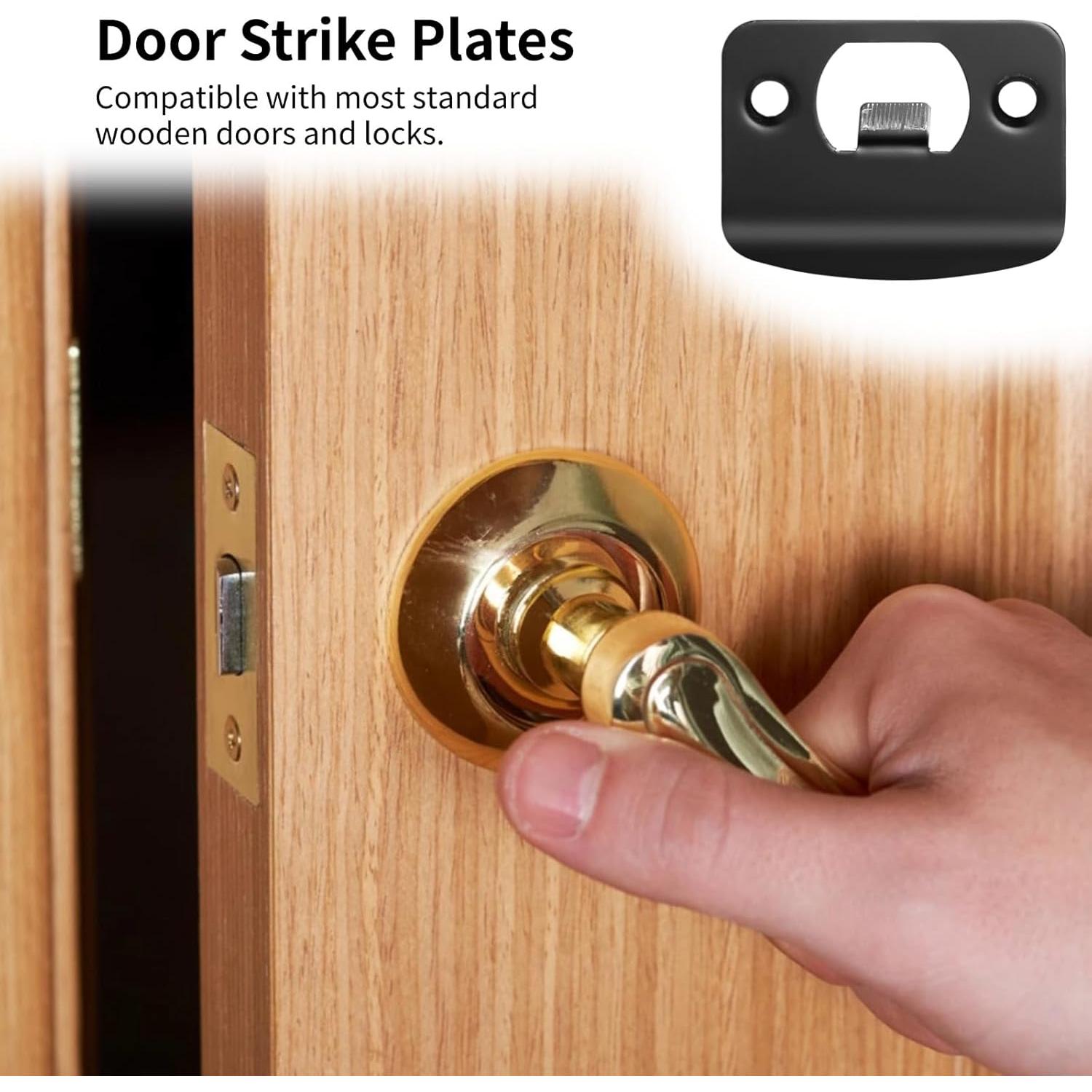 Placas de Golpe para Puertas OMISTAR Acero Inoxidable Negro 12 Pcs