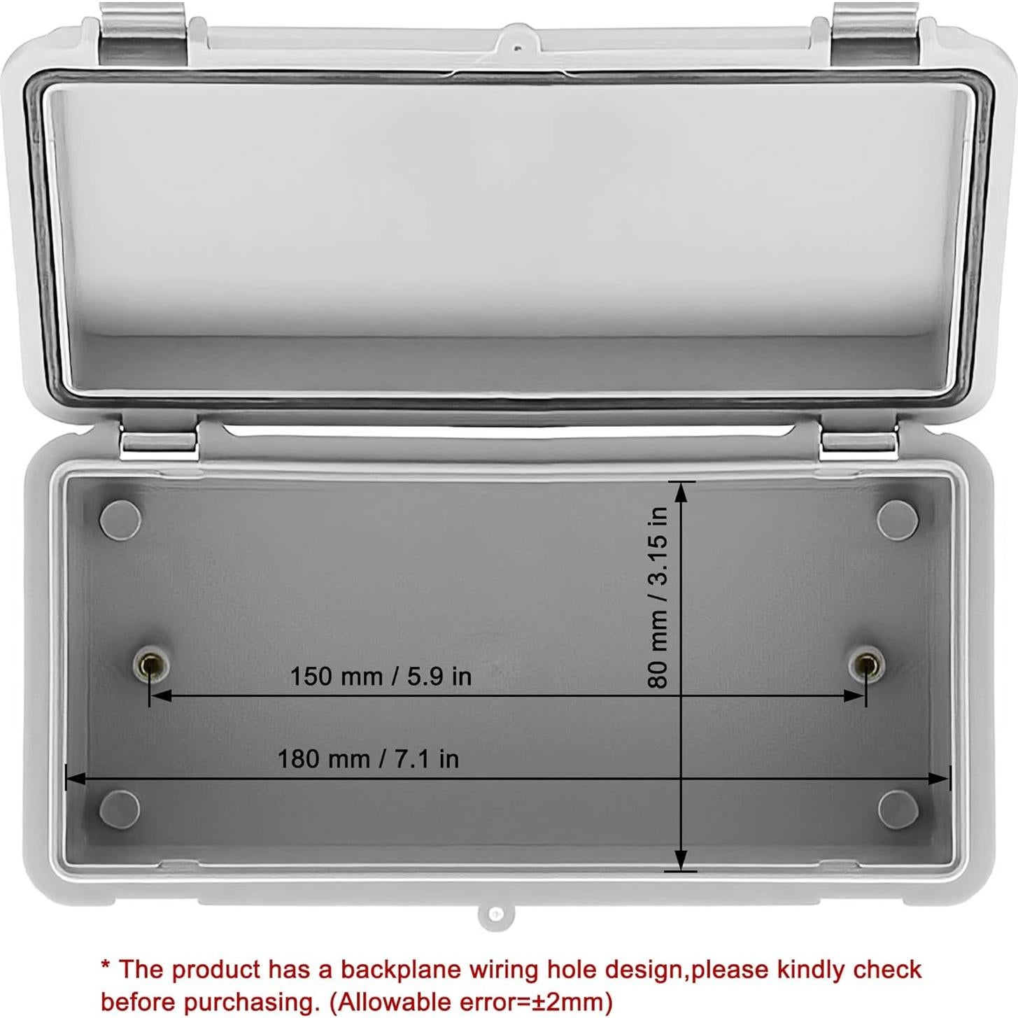 Caja de Conexiones IP65 de Plástico ABS Sunnyglade 9.9x20.1cm
