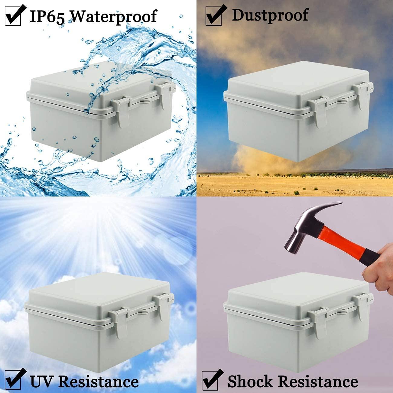 Caja de Conexiones IP65 de Plástico ABS Sunnyglade 9.9x20.1cm