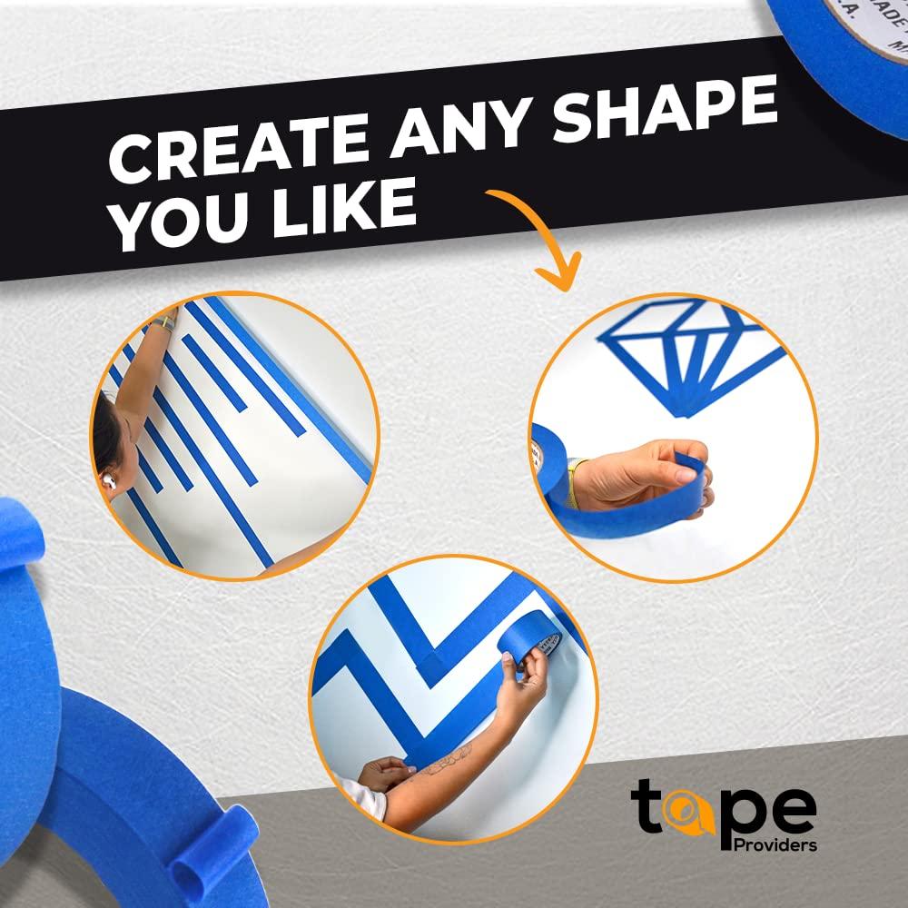 Cinta de Pintor Azul WOD 2.54 cm x 54.86 m - Enmascarar Paredes