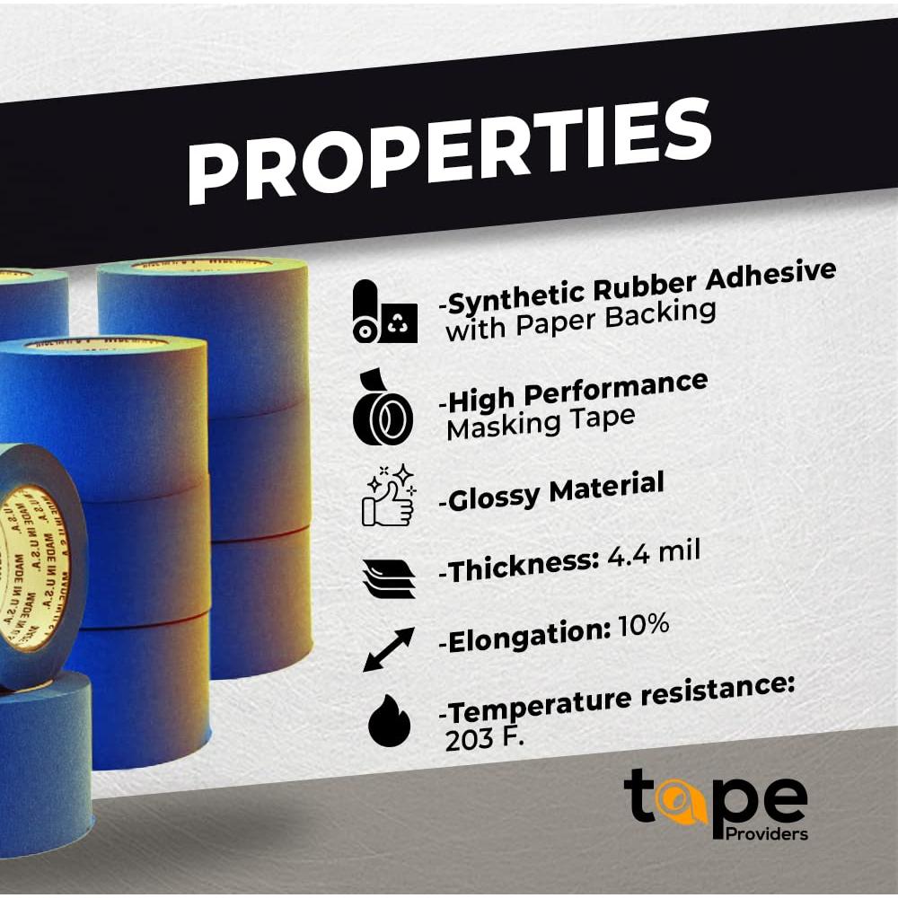 Cinta de Pintor Azul WOD 2.54 cm x 54.86 m - Enmascarar Paredes