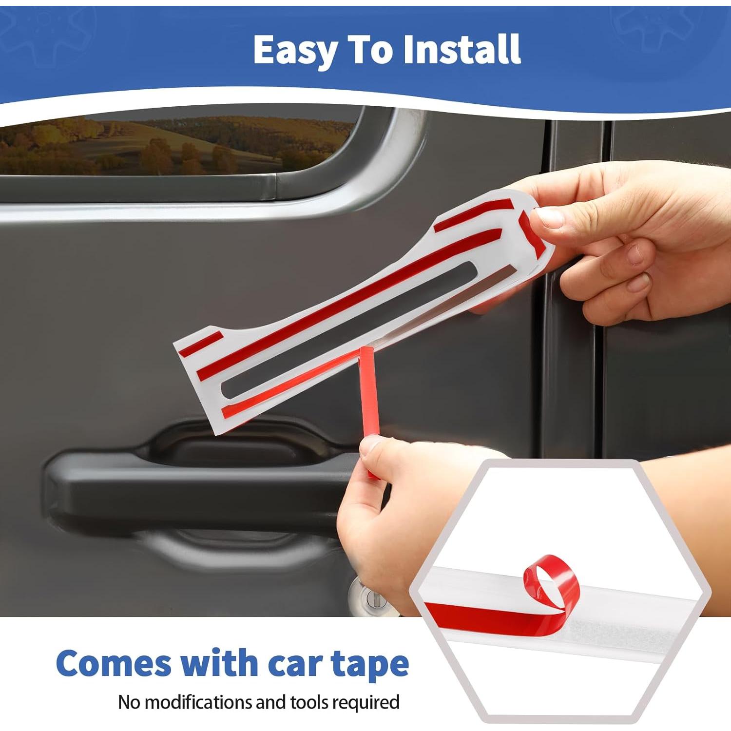 Cubierta de Mango de Puerta Trasera Jeep JL JOSHELA 5 Pcs