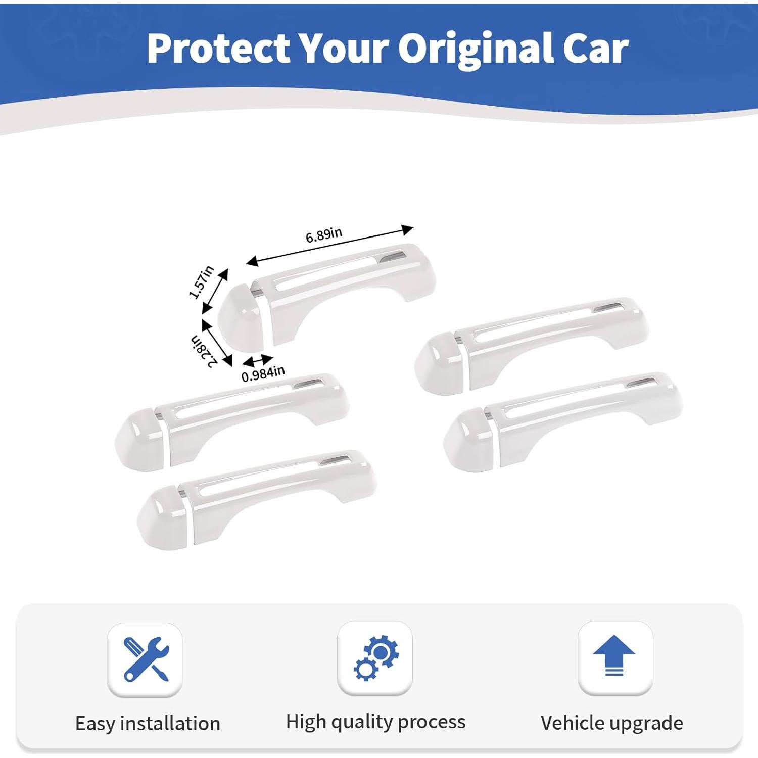 Cubierta de Mango de Puerta Trasera Jeep JL JOSHELA 5 Pcs