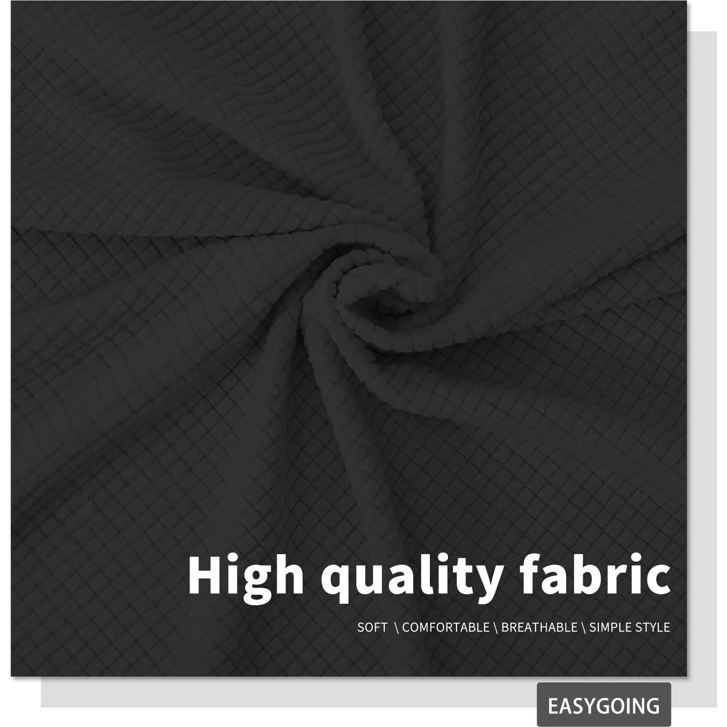 Funda de Cabecera Easy-Going Reina Gris Oscuro Elástica