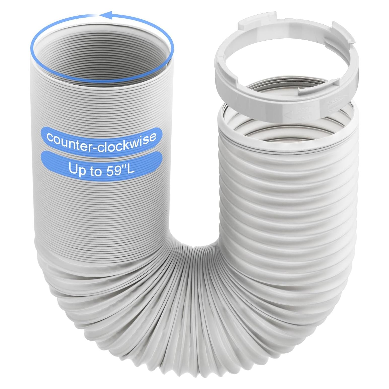 Kit Manguera Escape Aire Acondicionado Portátil 5.9" Diámetro 1.5m