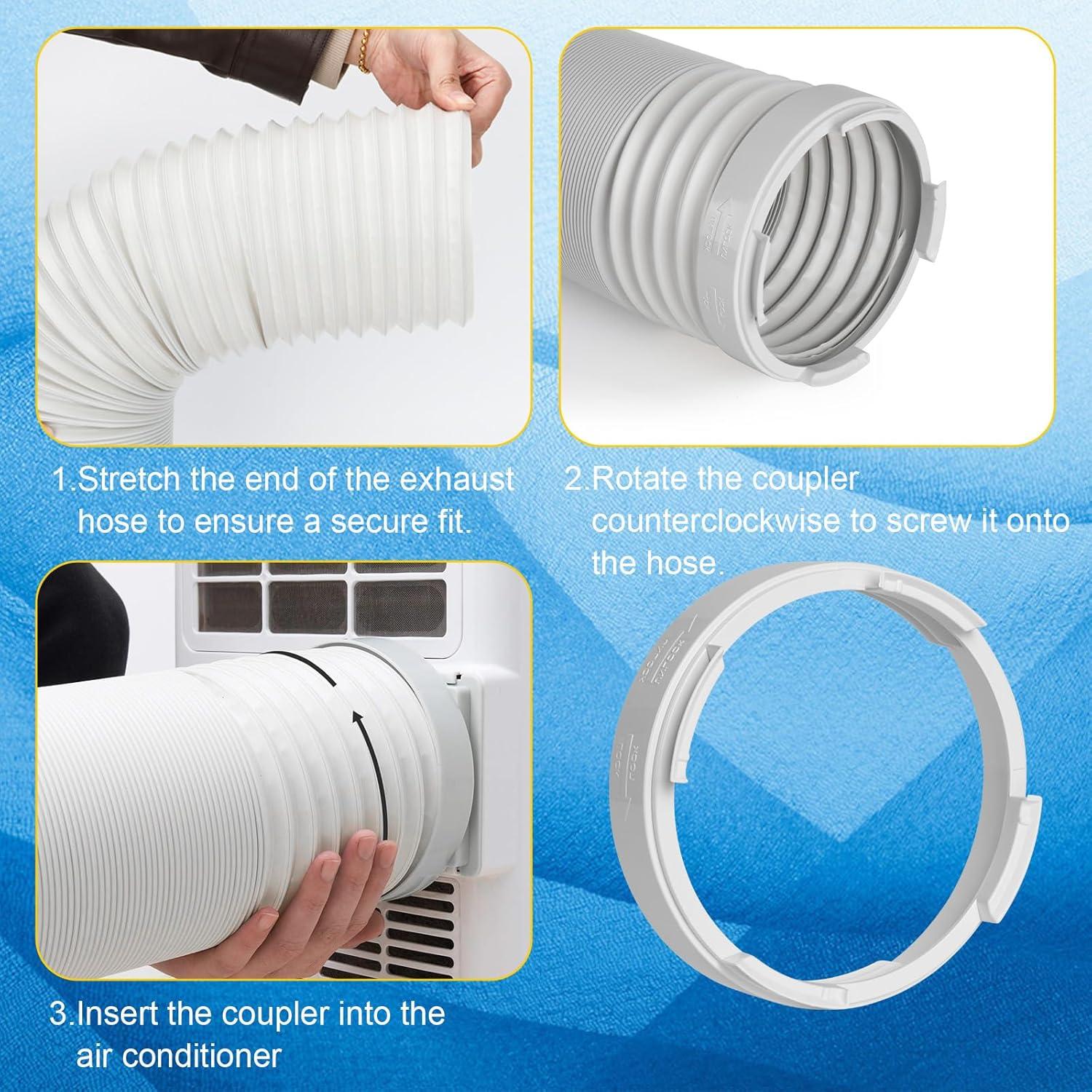 Kit Manguera Escape Aire Acondicionado Portátil 5.9" Diámetro 1.5m