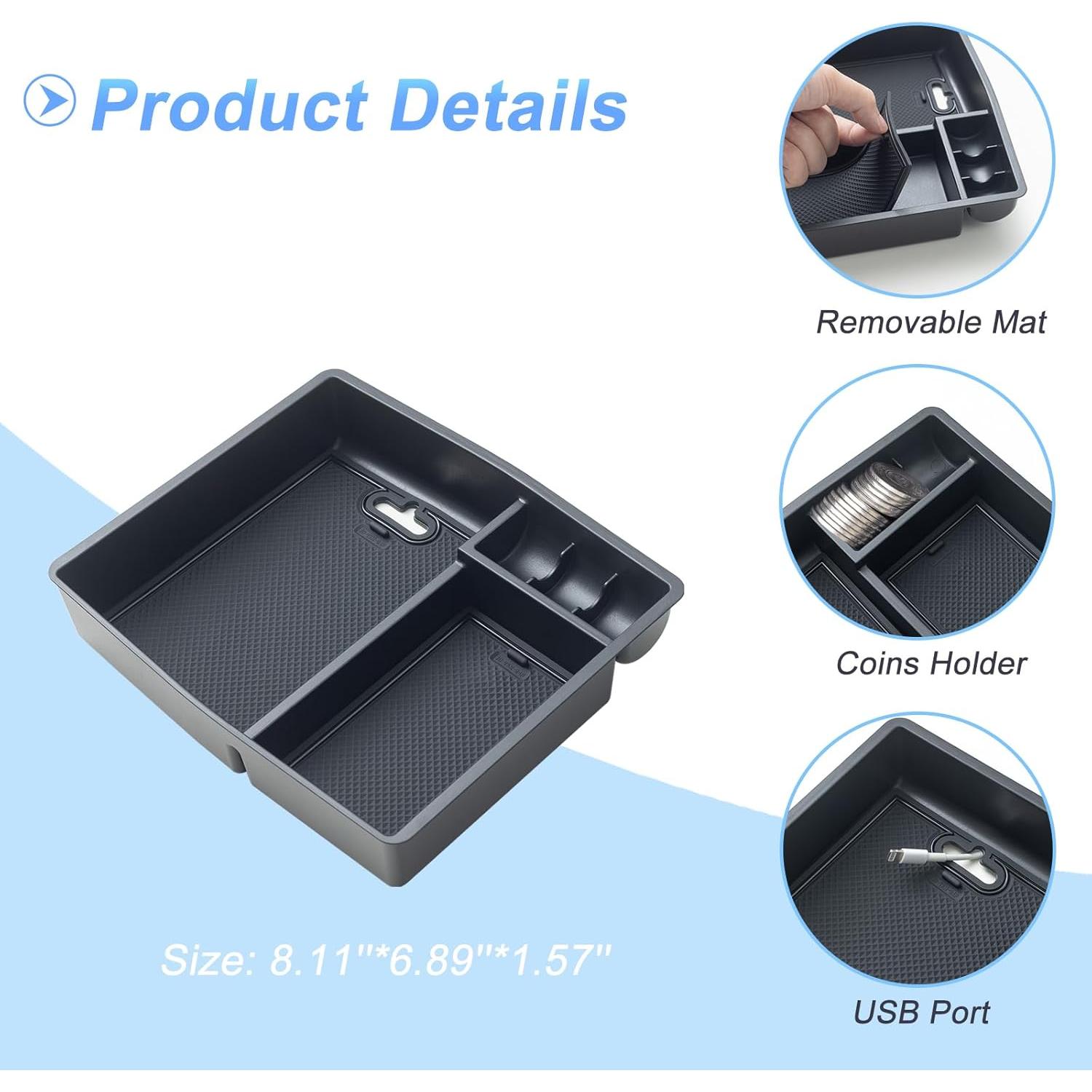 Organizador de Consola Central JKCOVER para Toyota Tacoma 2024-2025