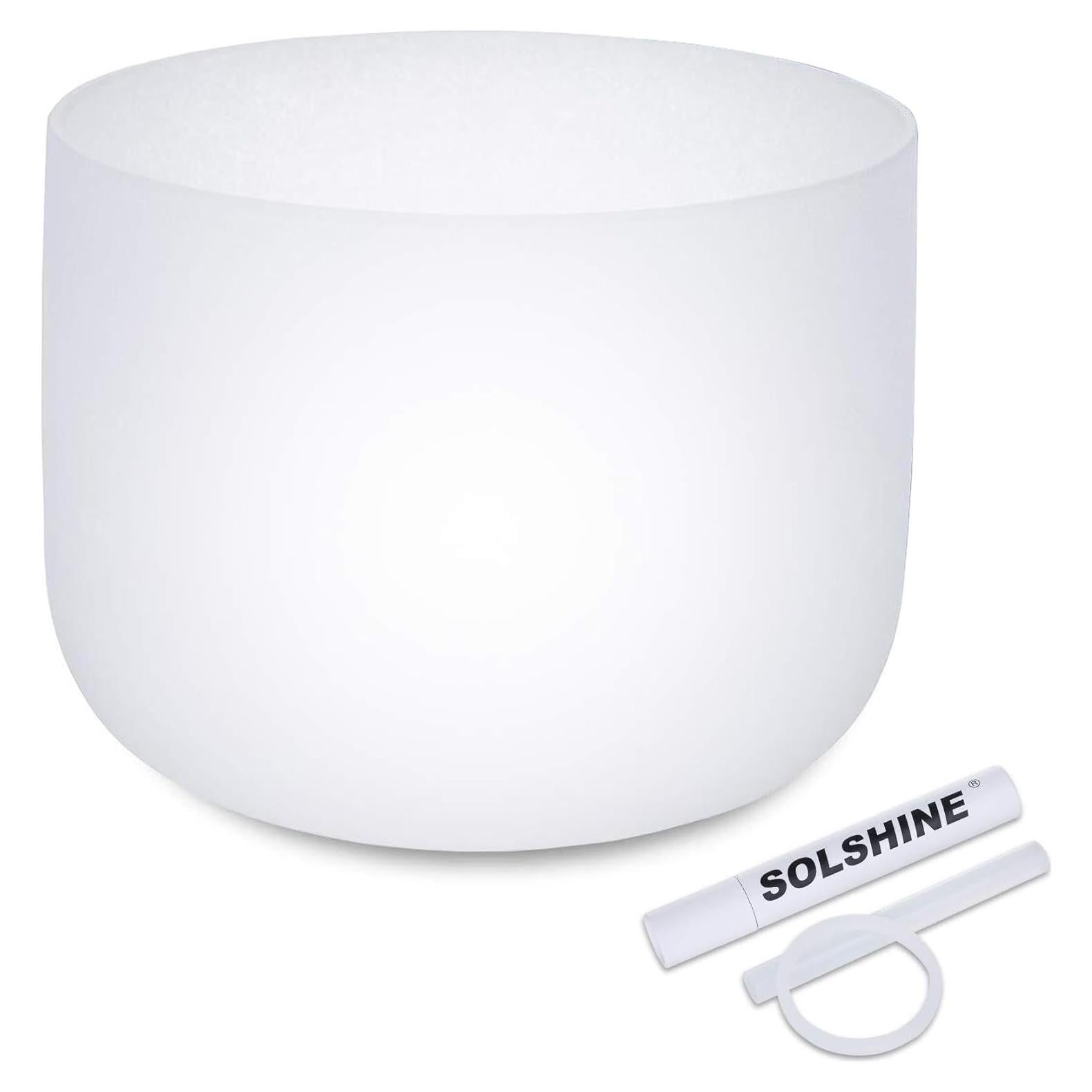 Bowl de Canto de Cristal SOLSHINE 20cm Nota B Chakra Corona