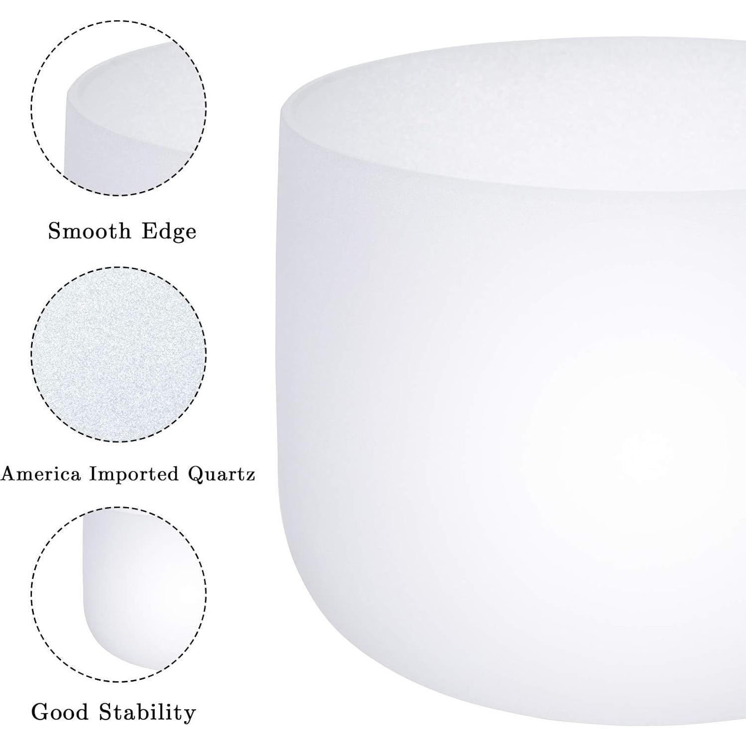 Bowl de Canto de Cristal SOLSHINE 20cm Nota B Chakra Corona