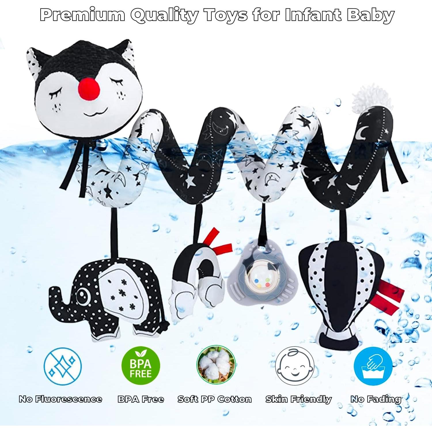 Juguete de Actividad Espiral para Silla de Auto XYao - Bebés 0-6 Meses