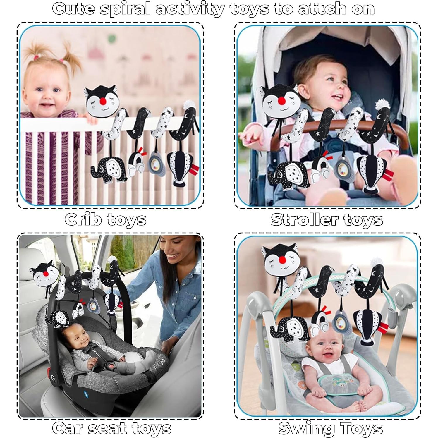 Juguete de Actividad Espiral para Silla de Auto XYao - Bebés 0-6 Meses