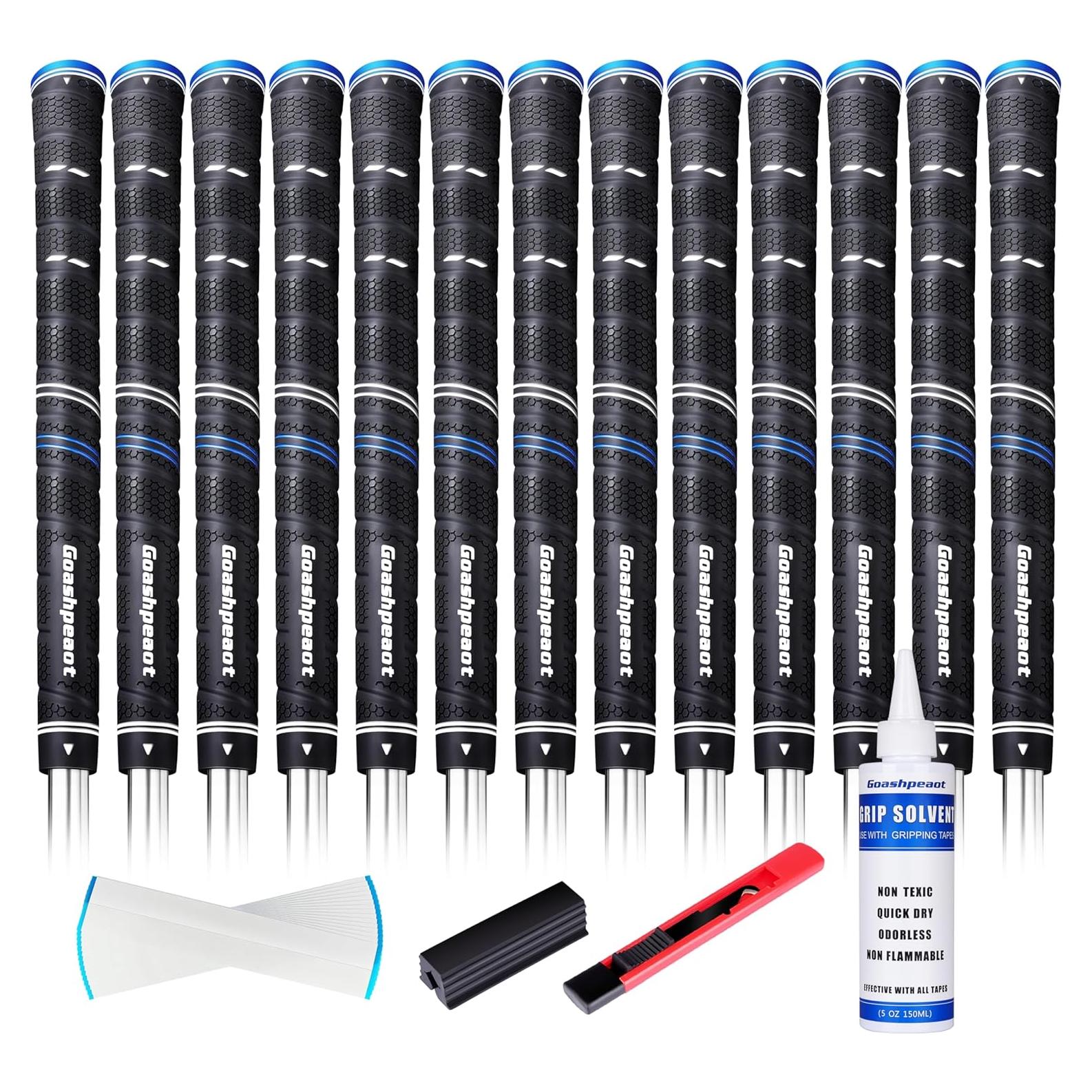 Empuñaduras de Golf Goashpeaot 13 Pack Medianas Azul