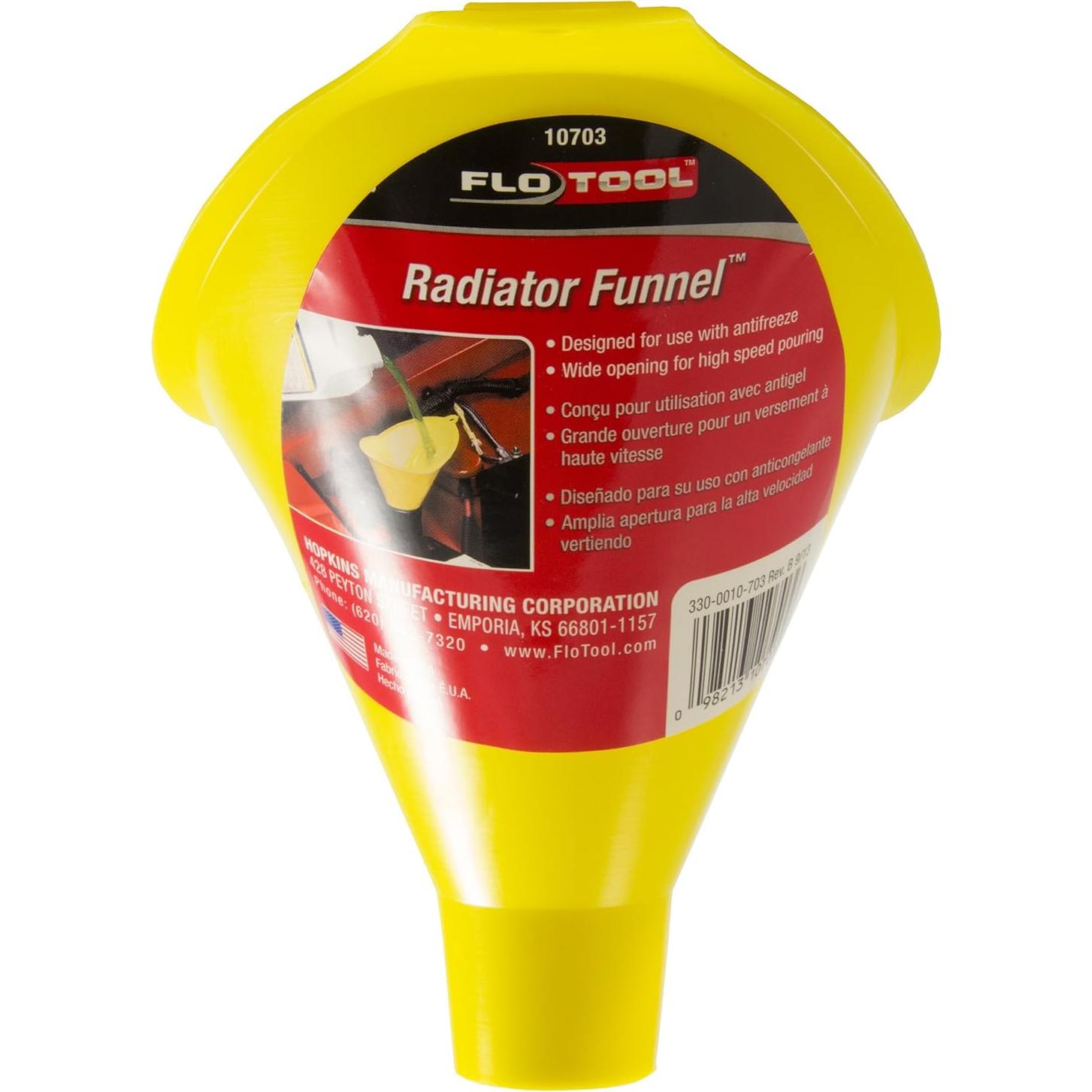 Embudo para Radiador FloTool 10703 - Vertido Rápido y Fácil