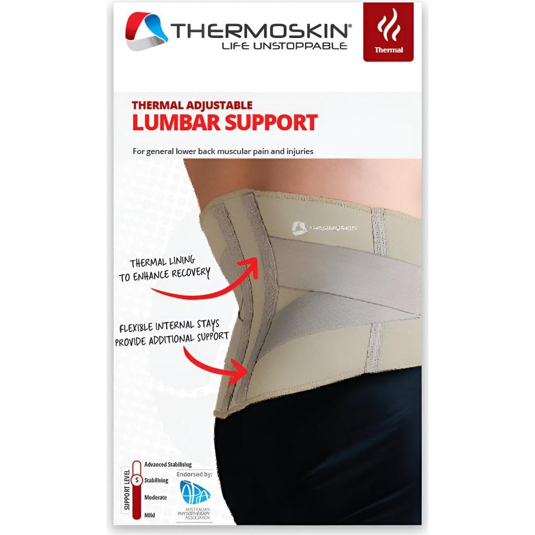 Soporte Lumbar Thermoskin X-Pequeño Alivio Dolor Espalda
