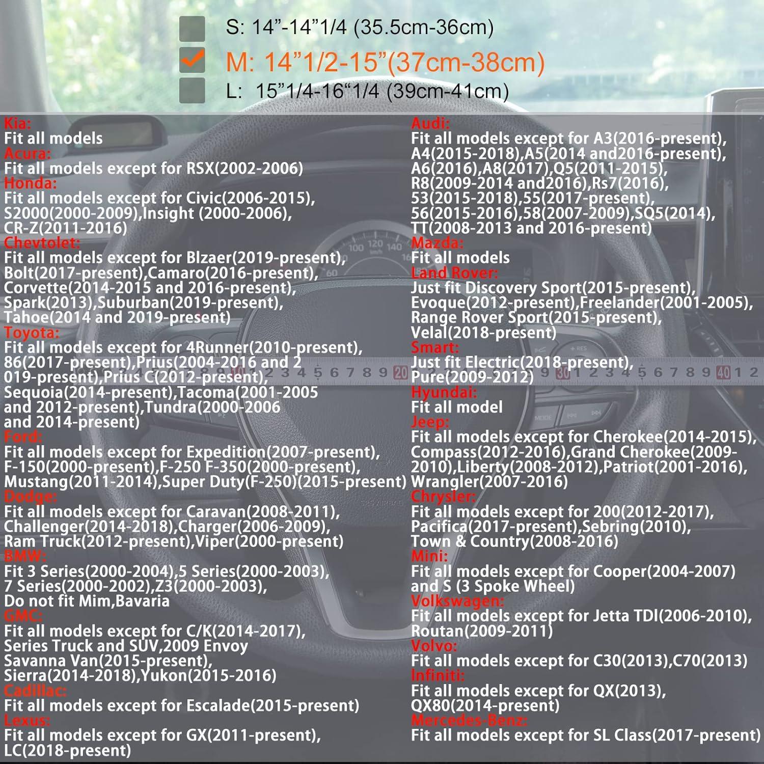 Cubierta de Volante Muamos Carbono 36.83-38.10 cm Antideslizante