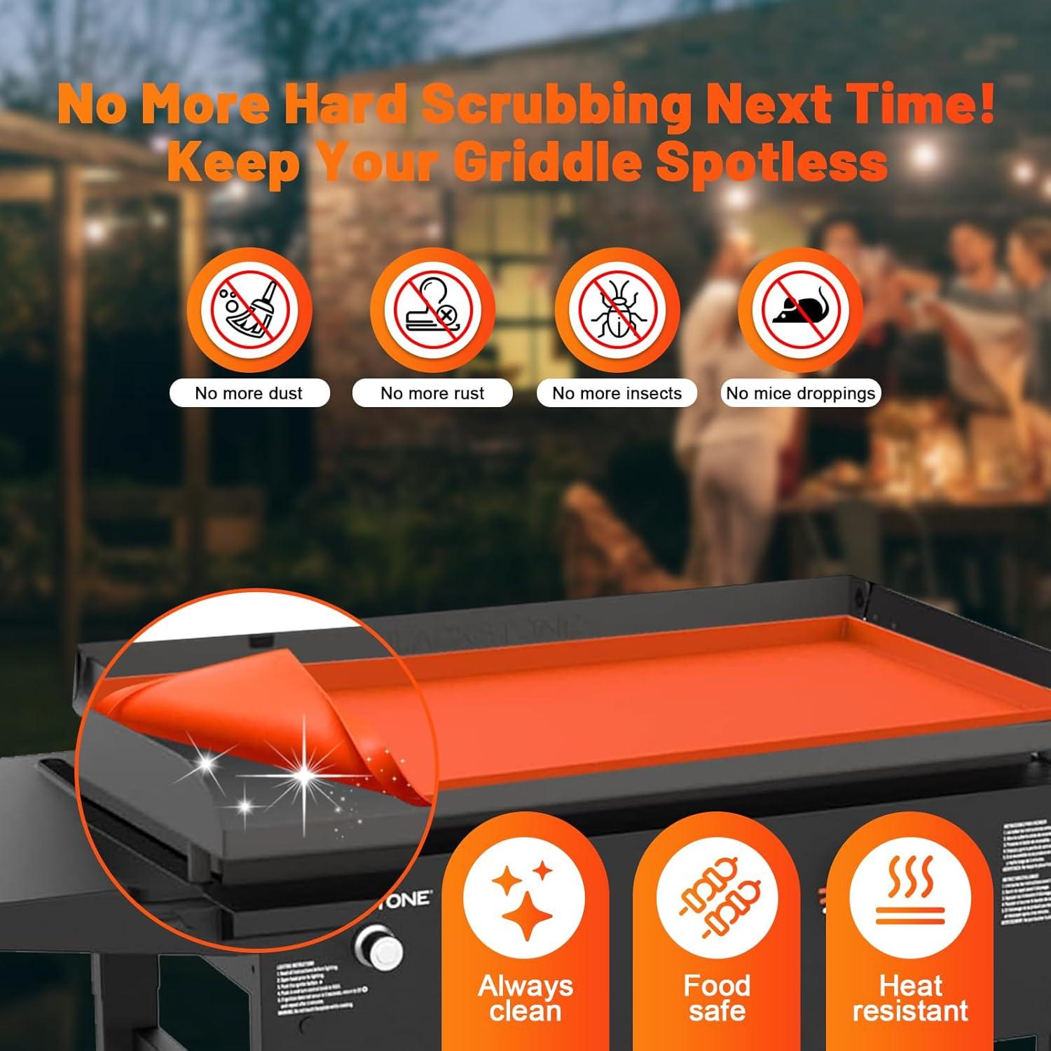 Alfombrilla de silicona Huggful 43x37 cm para plancha Blackstone