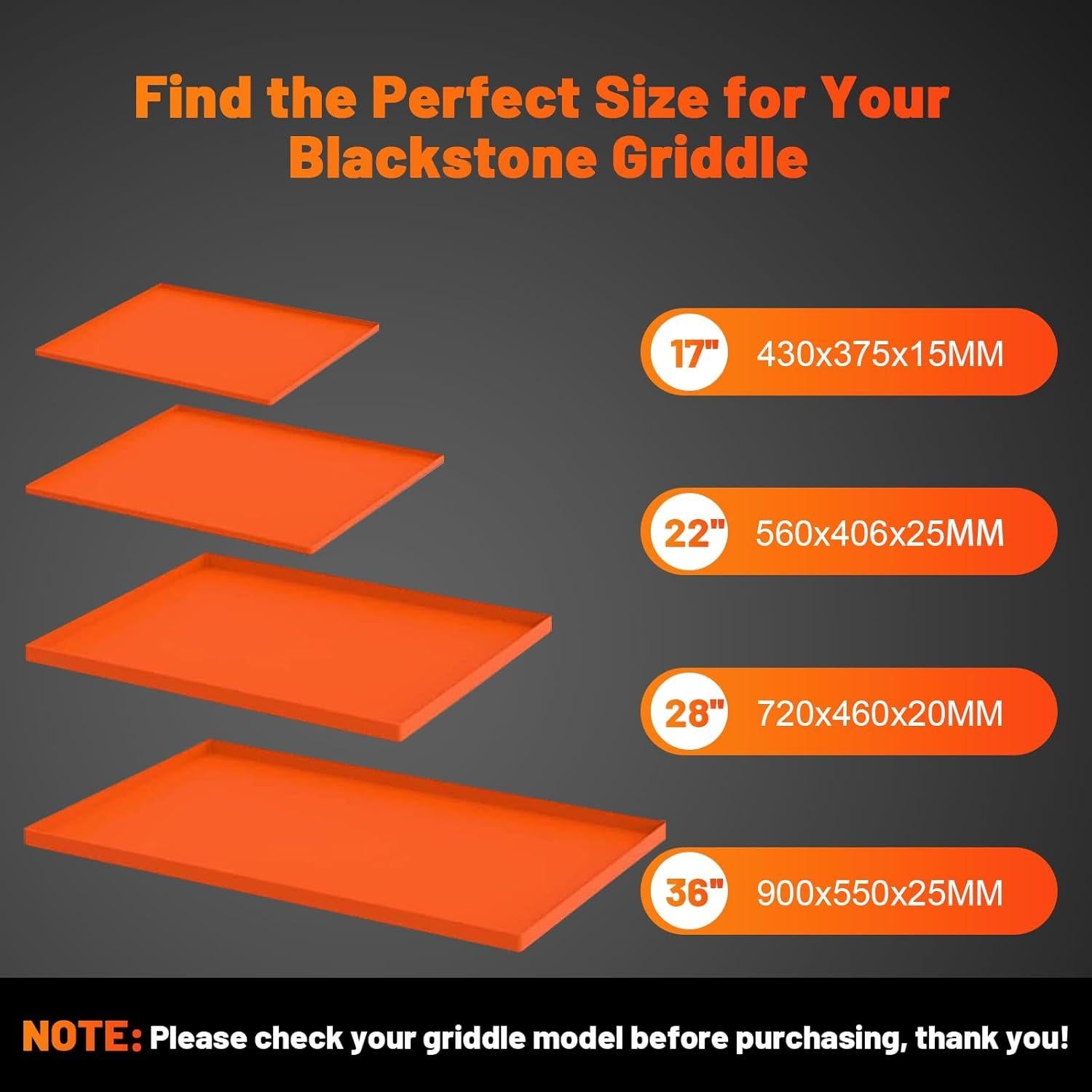 Alfombrilla de silicona Huggful 43x37 cm para plancha Blackstone