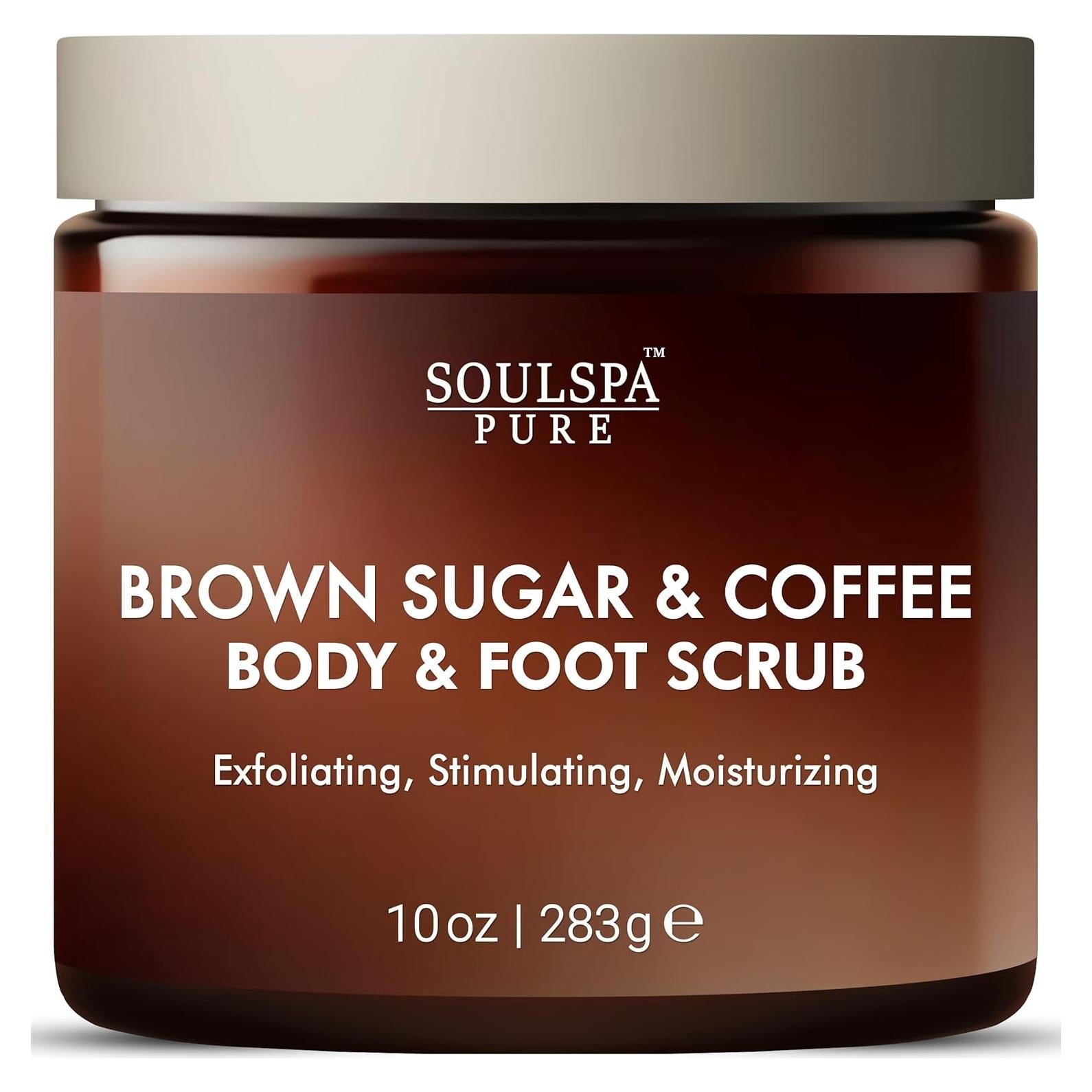 Exfoliante Corporal y de Pies SoulSpa 283.5 g Café y Azúcar Moreno