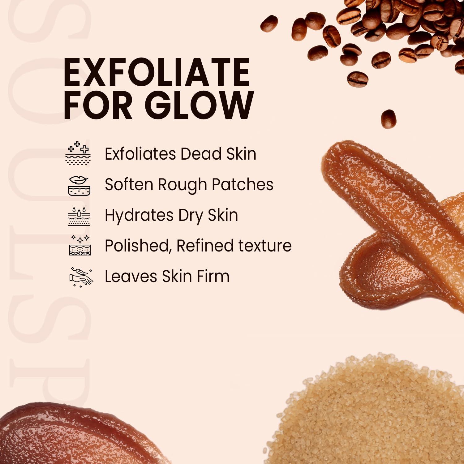 Exfoliante Corporal y de Pies SoulSpa 283.5 g Café y Azúcar Moreno