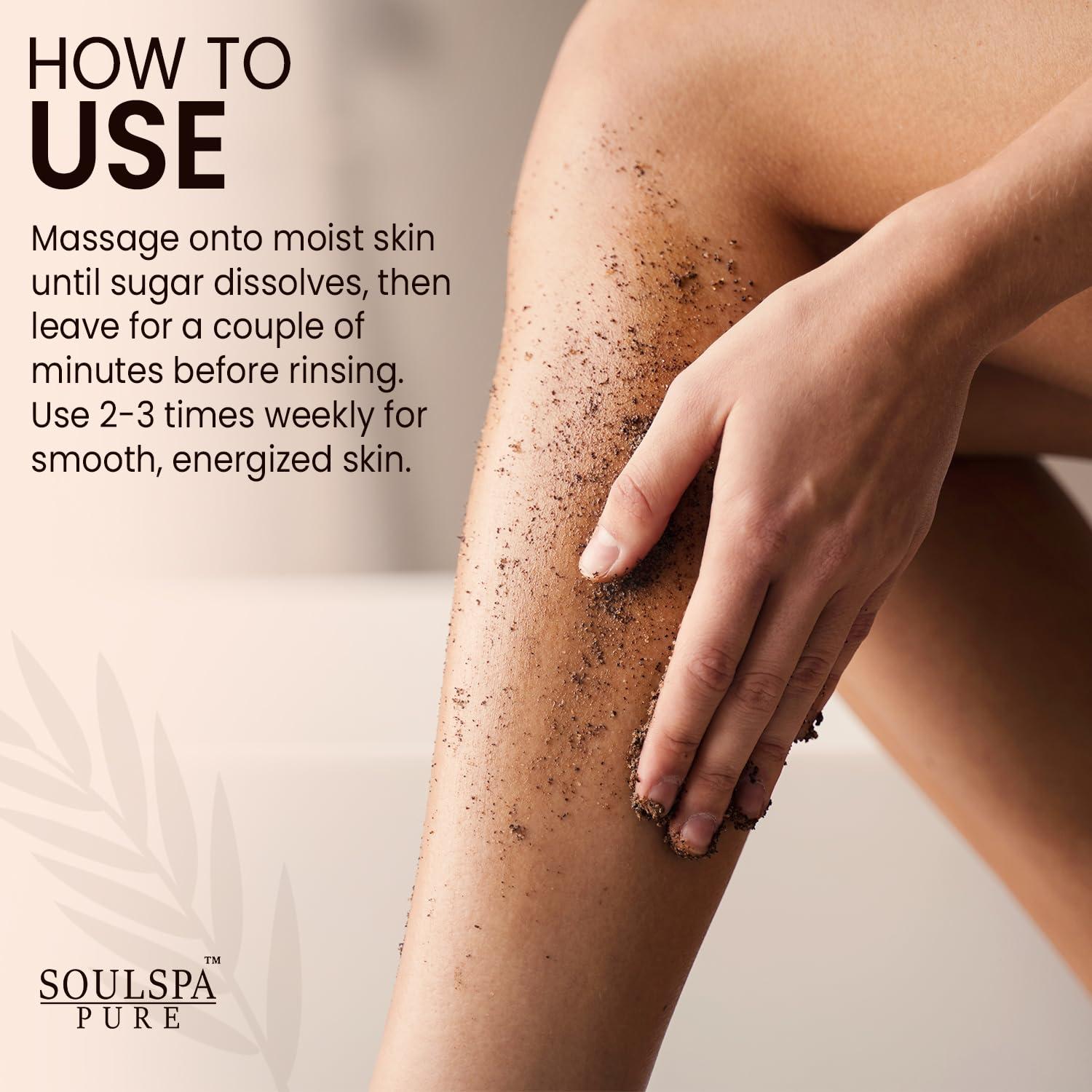 Exfoliante Corporal y de Pies SoulSpa 283.5 g Café y Azúcar Moreno