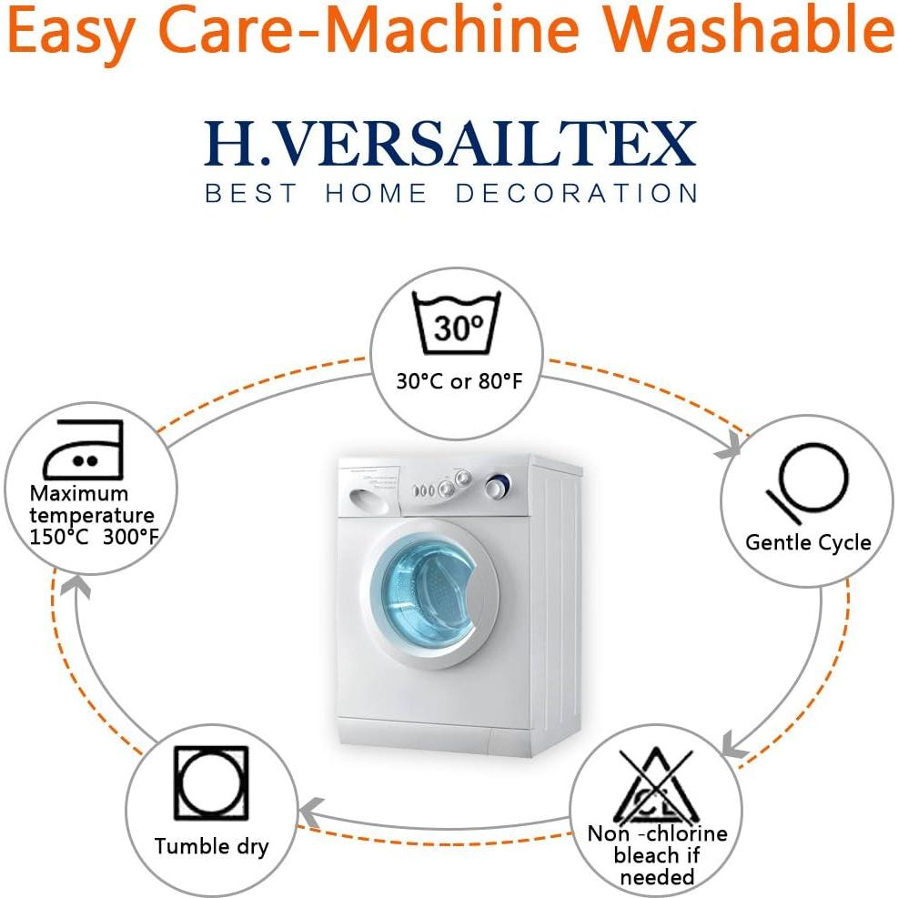 Funda de Cojín H.VERSAILTEX 2 Piezas Gris Ajustable