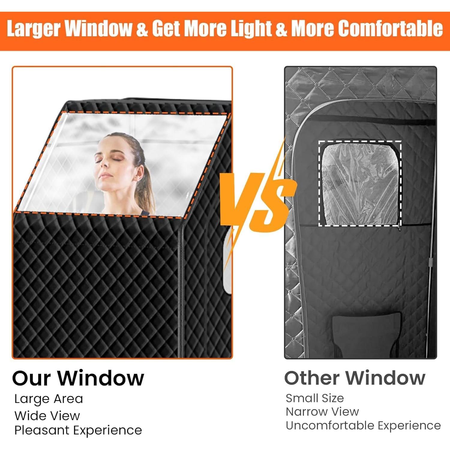 Sauna Portátil Bsdonte SN-A con Vaporizador 1000W y Silla