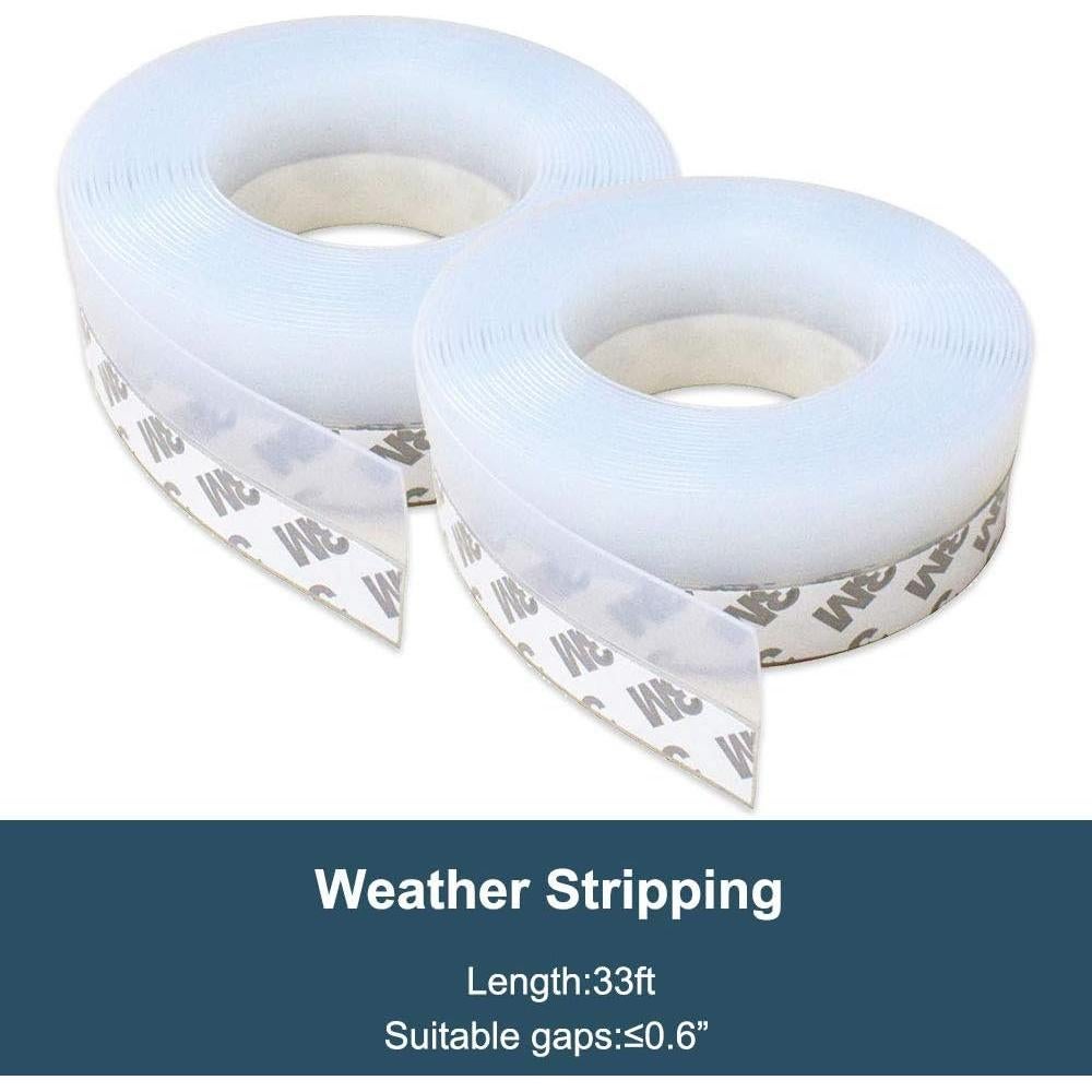 Tira de Sellado de Silicona Gooswexmzl 10M x 25mm Transparente