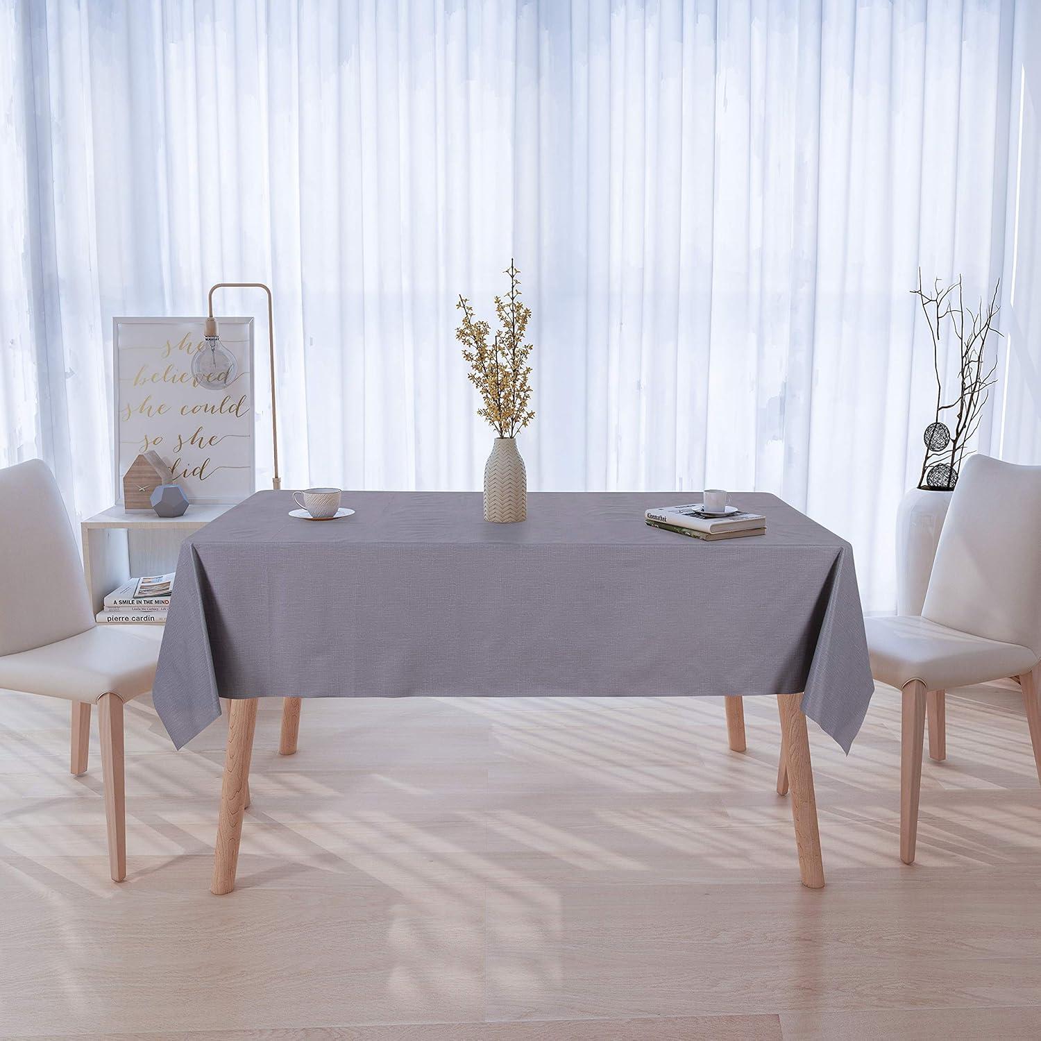 Mantel Rectangular Sancua 137x198 cm Impermeable Gris