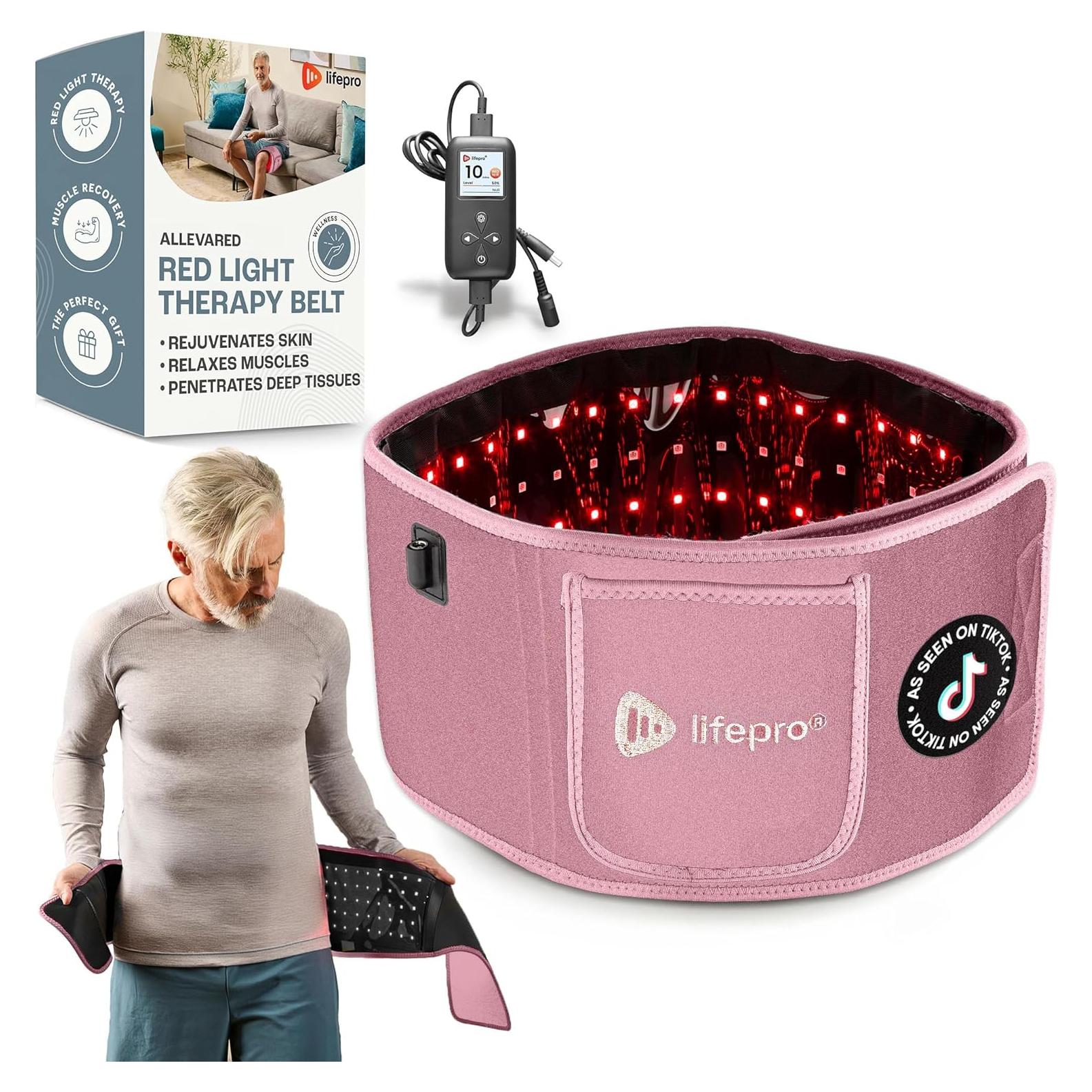 Cinturón Terapia Luz Roja LifePro - 660nm y 850nm Infrarrojo