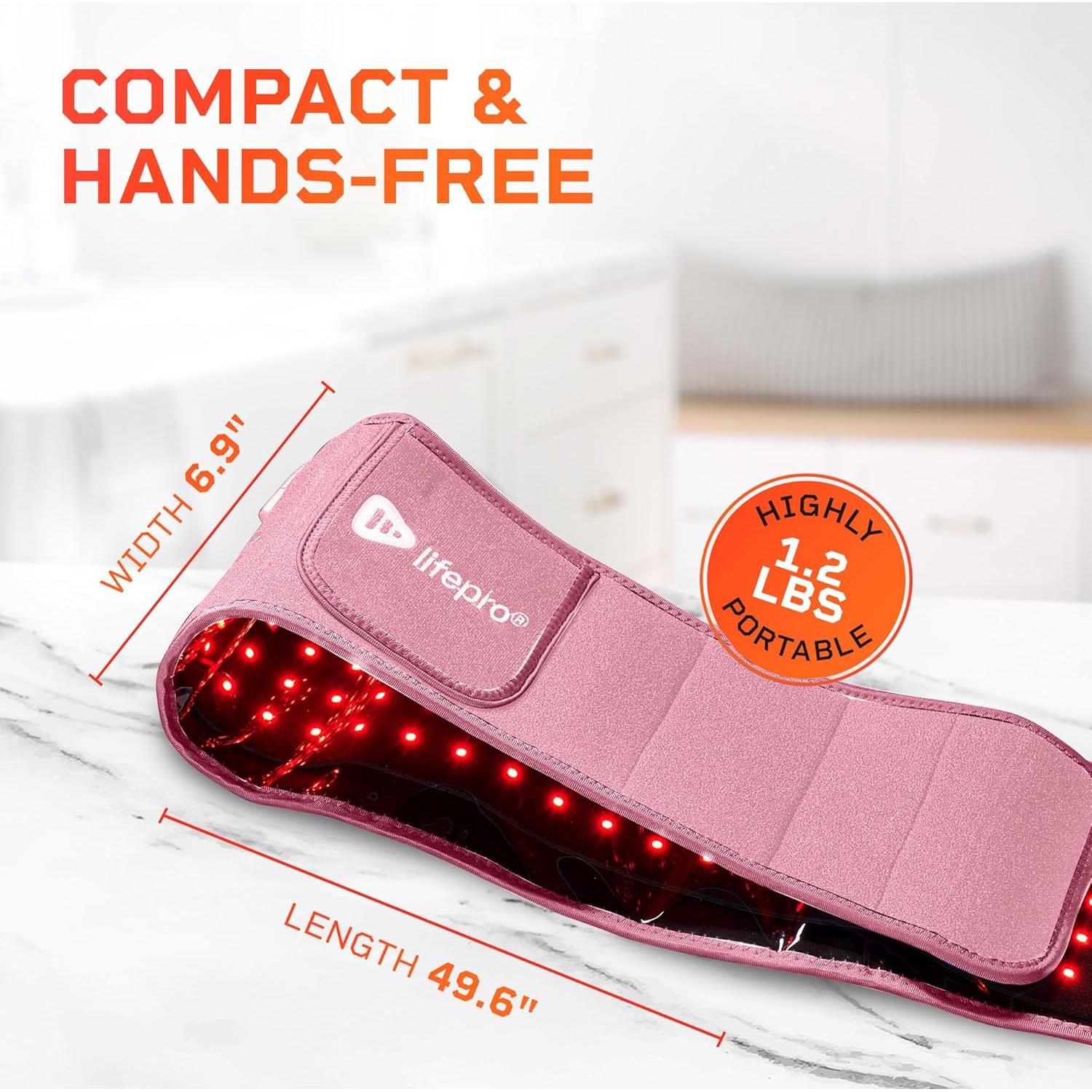Cinturón Terapia Luz Roja LifePro - 660nm y 850nm Infrarrojo