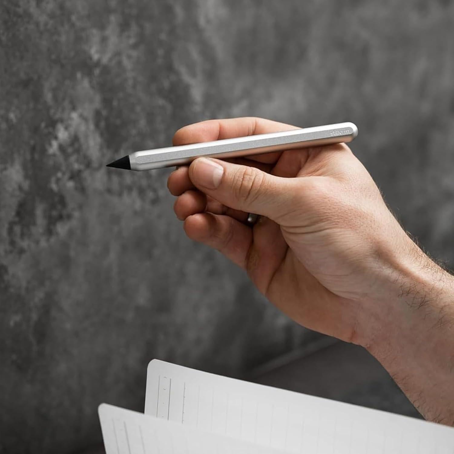 Lápiz Stilform AEON Pure Aluminio Magnético 0.5mm Plata