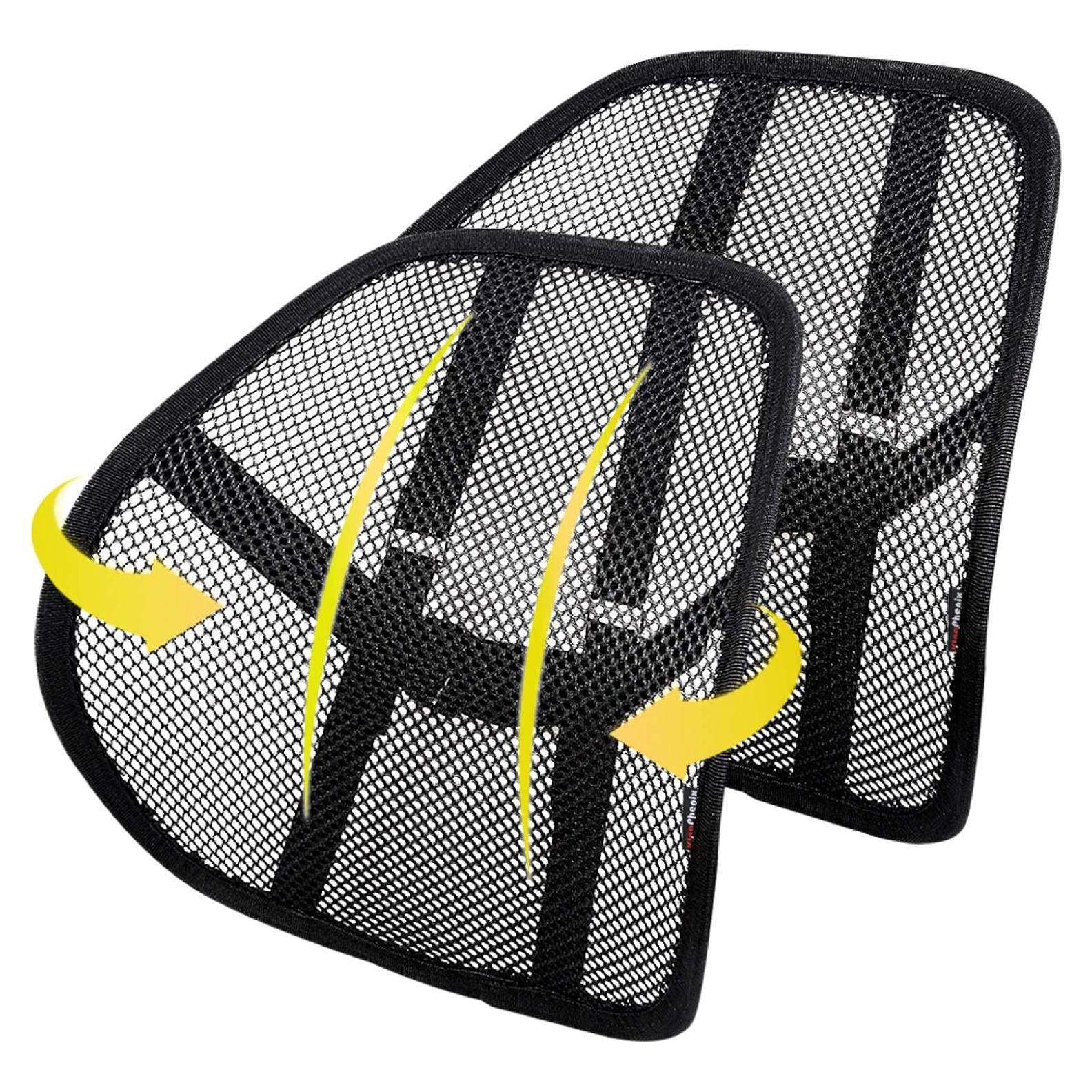 Cojín Soporte Lumbar Kingphenix 2 Piezas Malla Transpirable