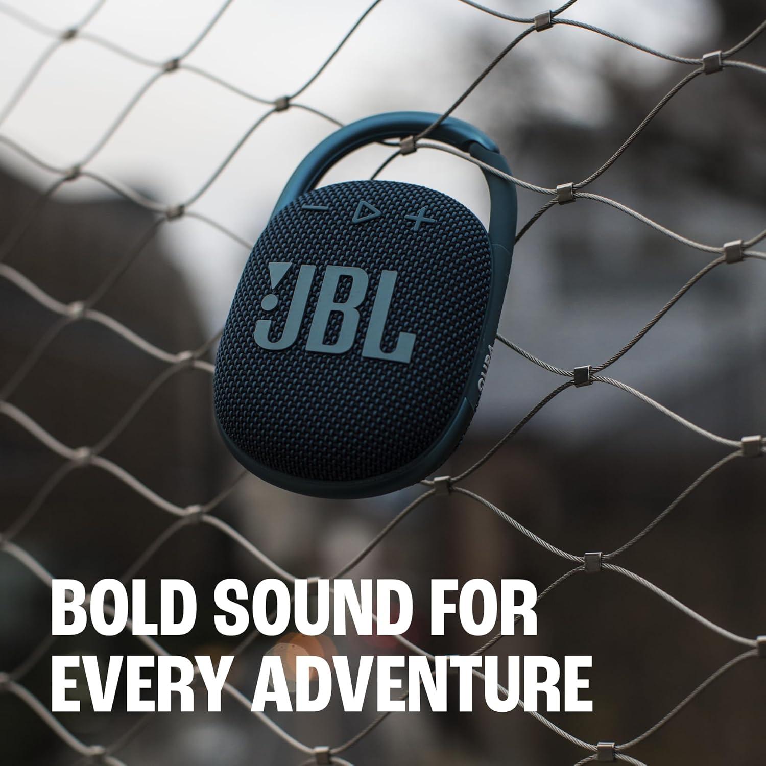 Altavoz Bluetooth JBL Clip 4 - Impermeable, 10 horas, Azul
