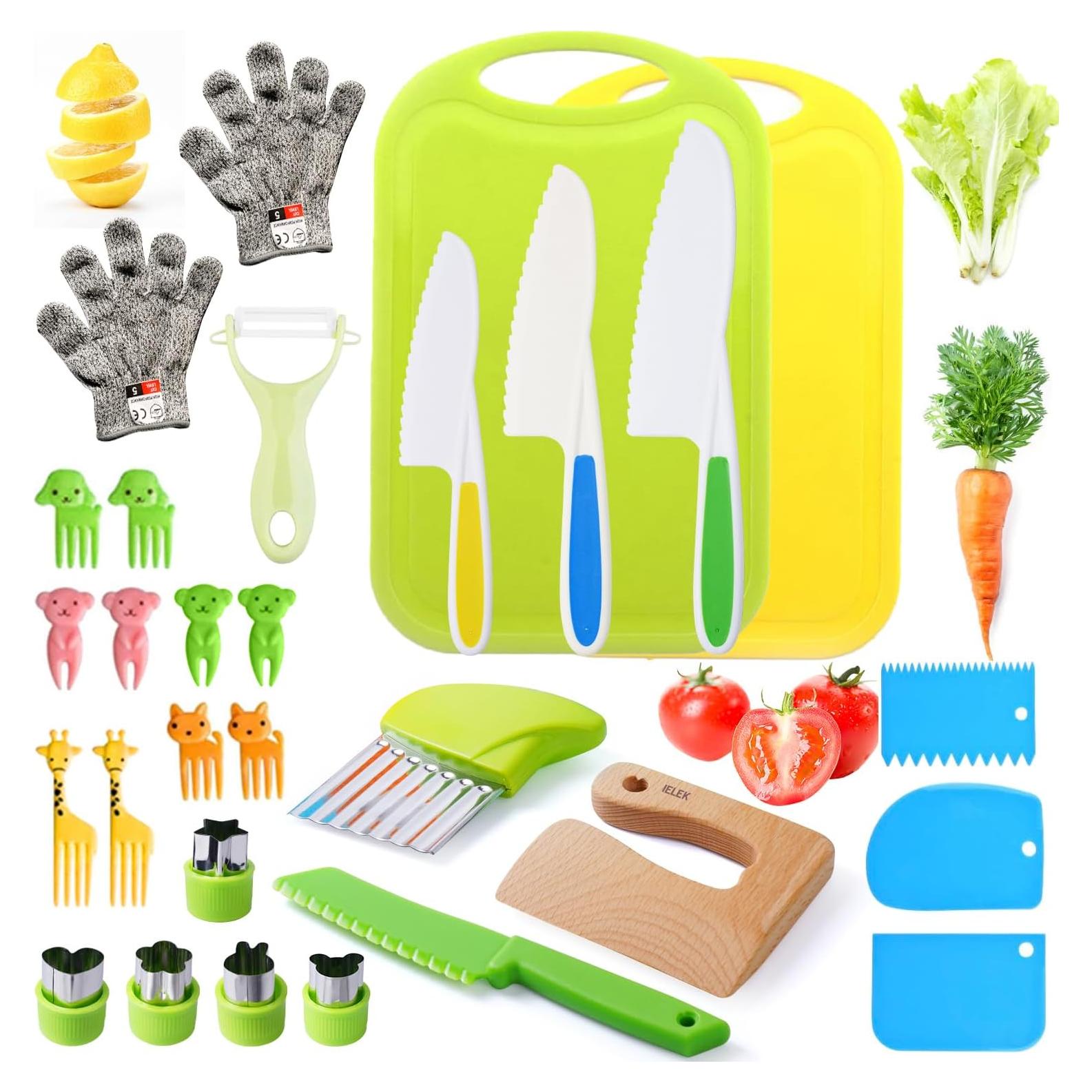 Juego de cuchillos para niños Ielek - Cocina segura 4 piezas
