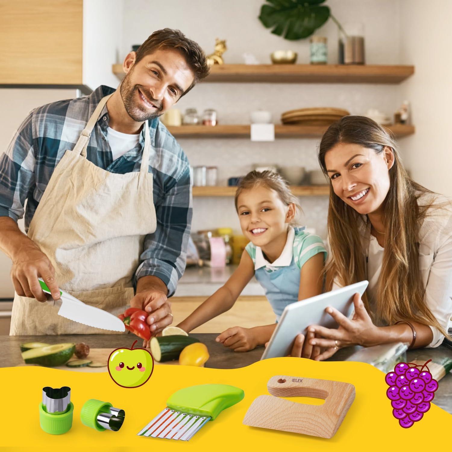 Juego de cuchillos para niños Ielek - Cocina segura 4 piezas
