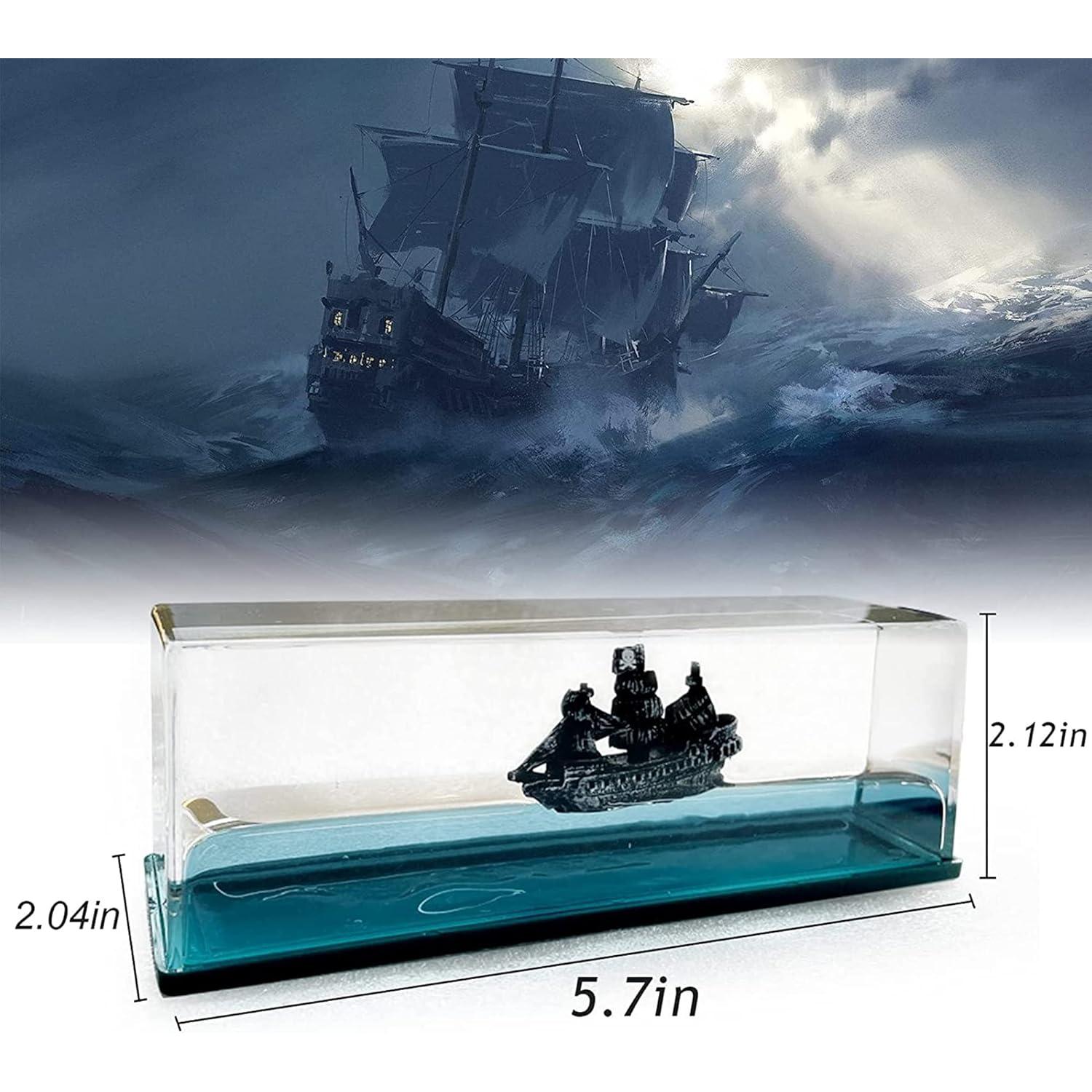 Juguete de escritorio barco pirata Honsheng Black Pearl 14.6 cm