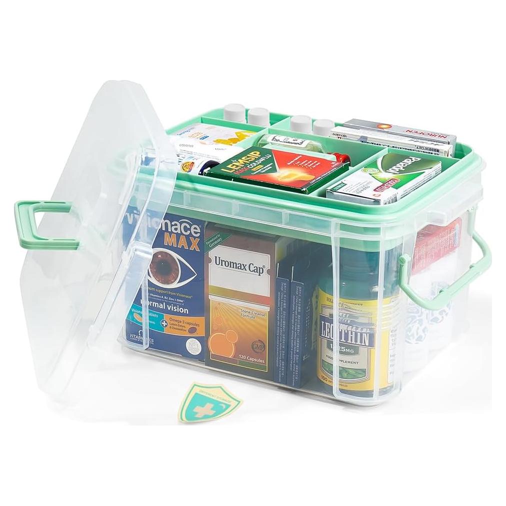 Caja de Almacenamiento de Medicamentos HEY FOLY 15L Transparente