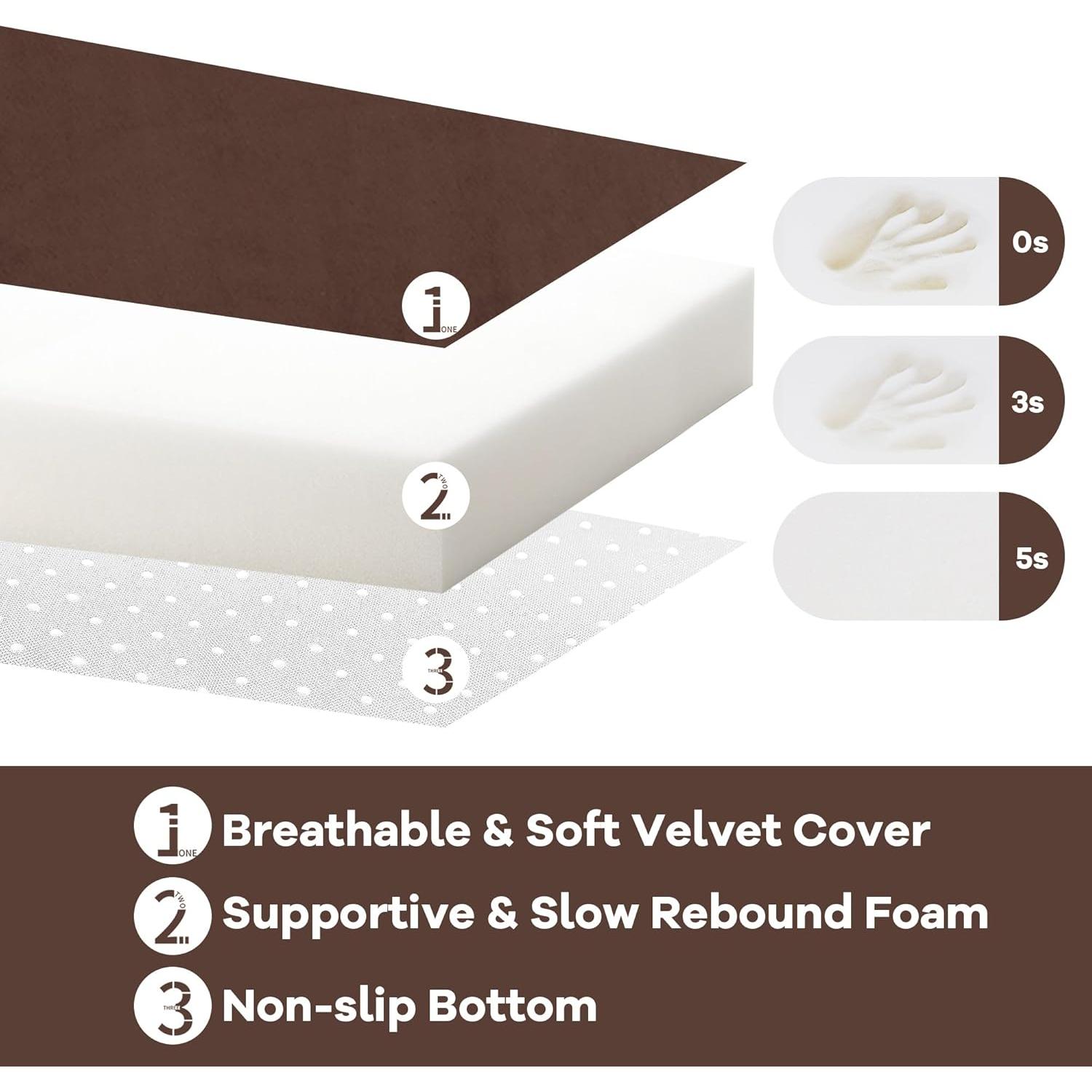 Cojín Reclinable HOMBYS con Soporte Lumbar y Funda