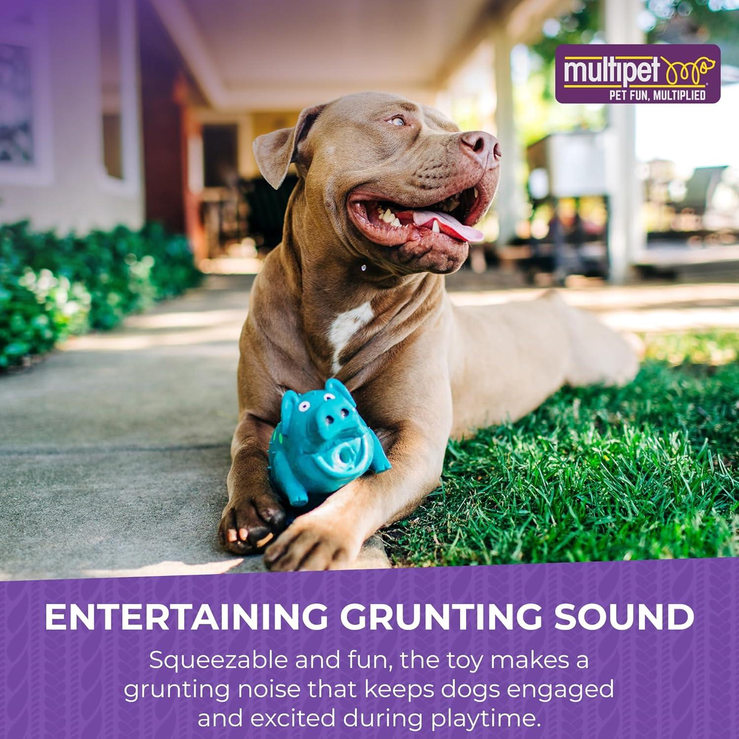 Juguete para perro Multipet Cerdo de látex 22 cm colores variados