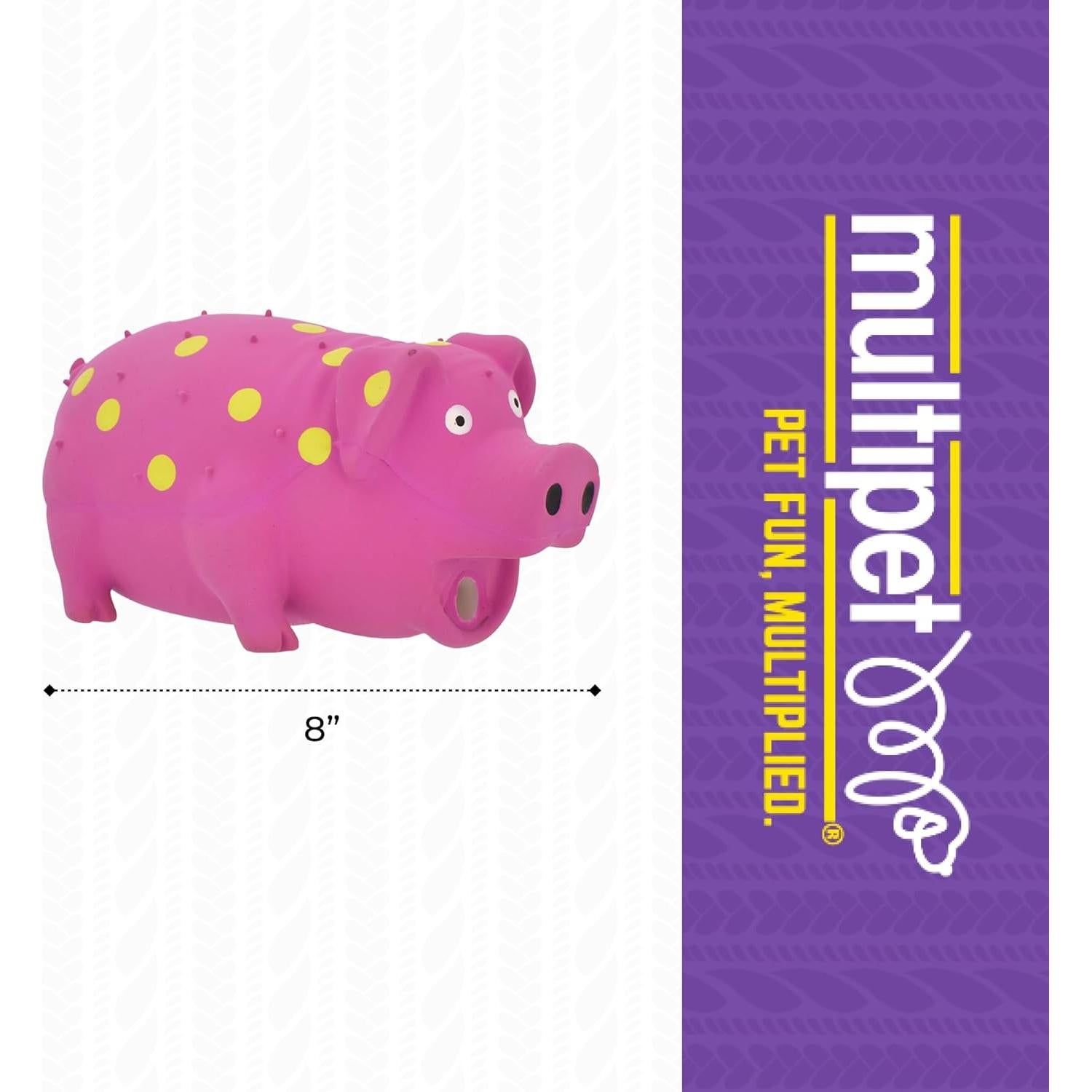 Juguete para perro Multipet Cerdo de látex 22 cm colores variados