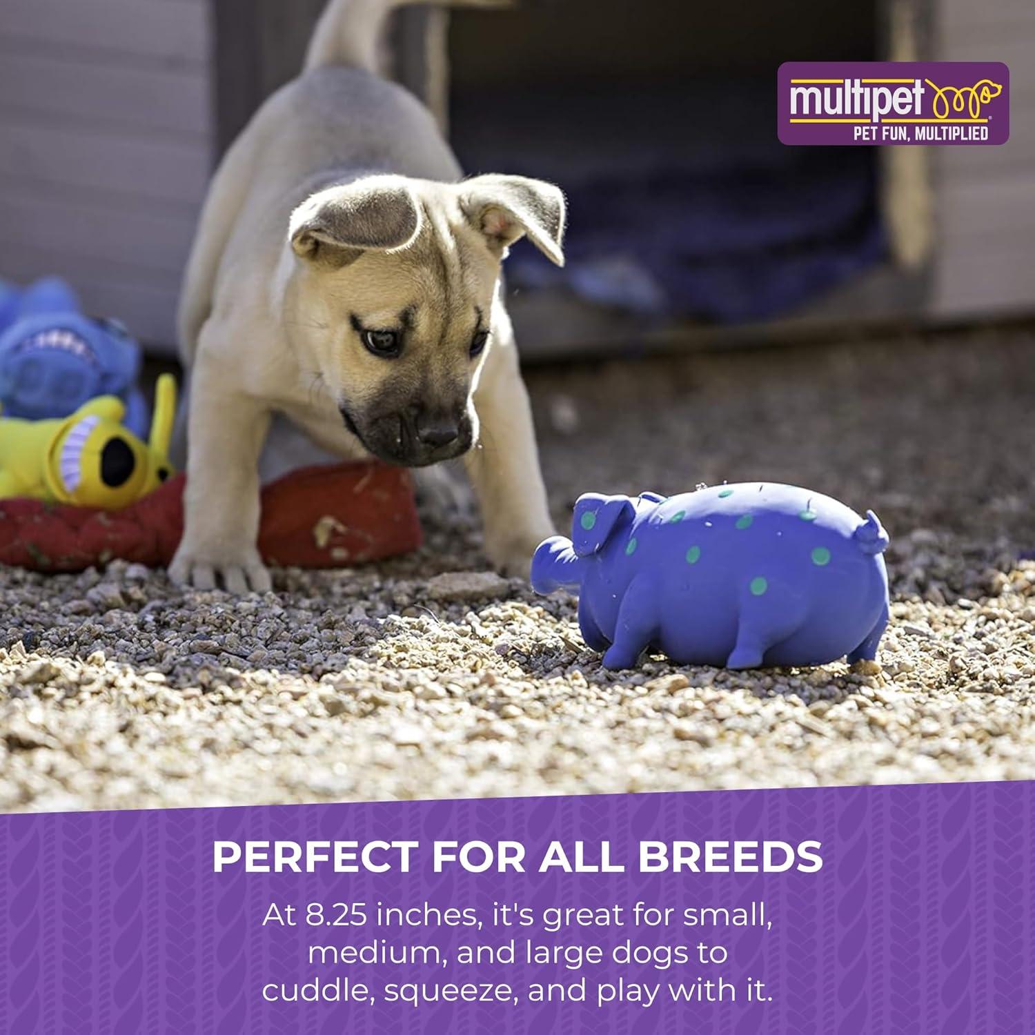 Juguete para perro Multipet Cerdo de látex 22 cm colores variados