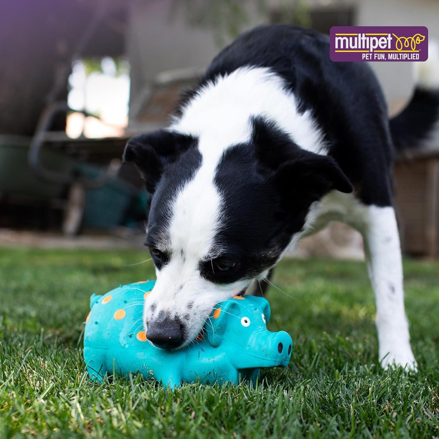 Juguete para perro Multipet Cerdo de látex 22 cm colores variados