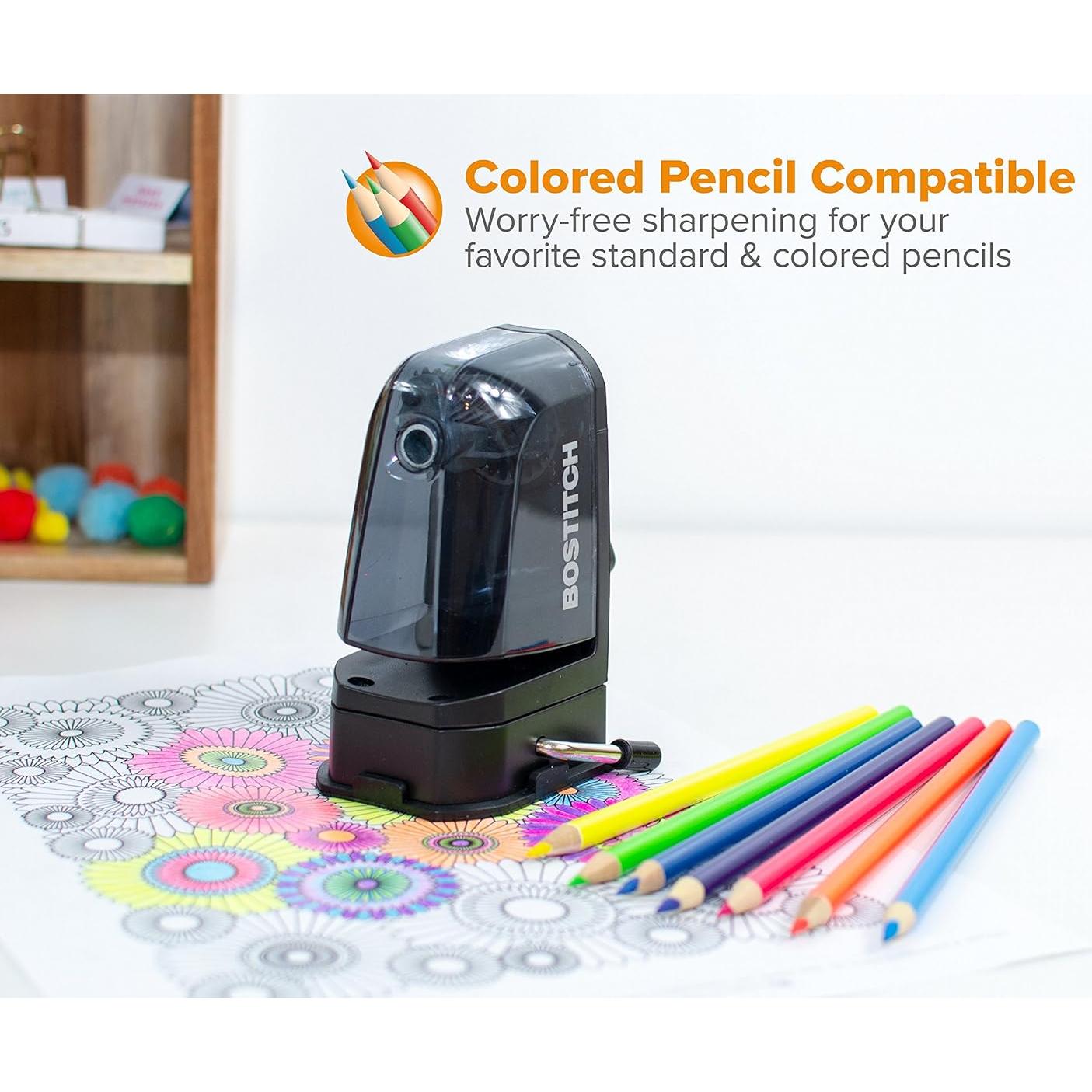 Afilador de lápices Bostitch MPS2-BLK, montaje 2 en 1