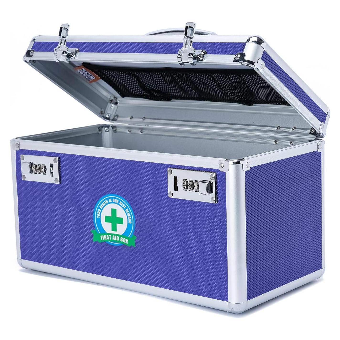 Caja de Medicamentos HEWEI WORKS Cerrable 36x18x21cm Azul