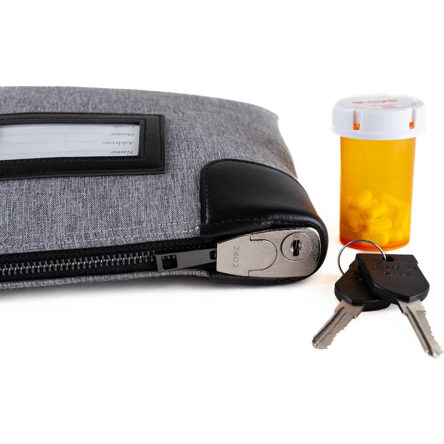 Bolsa de Viaje para Medicamentos Alta Seguridad 20x28 cm