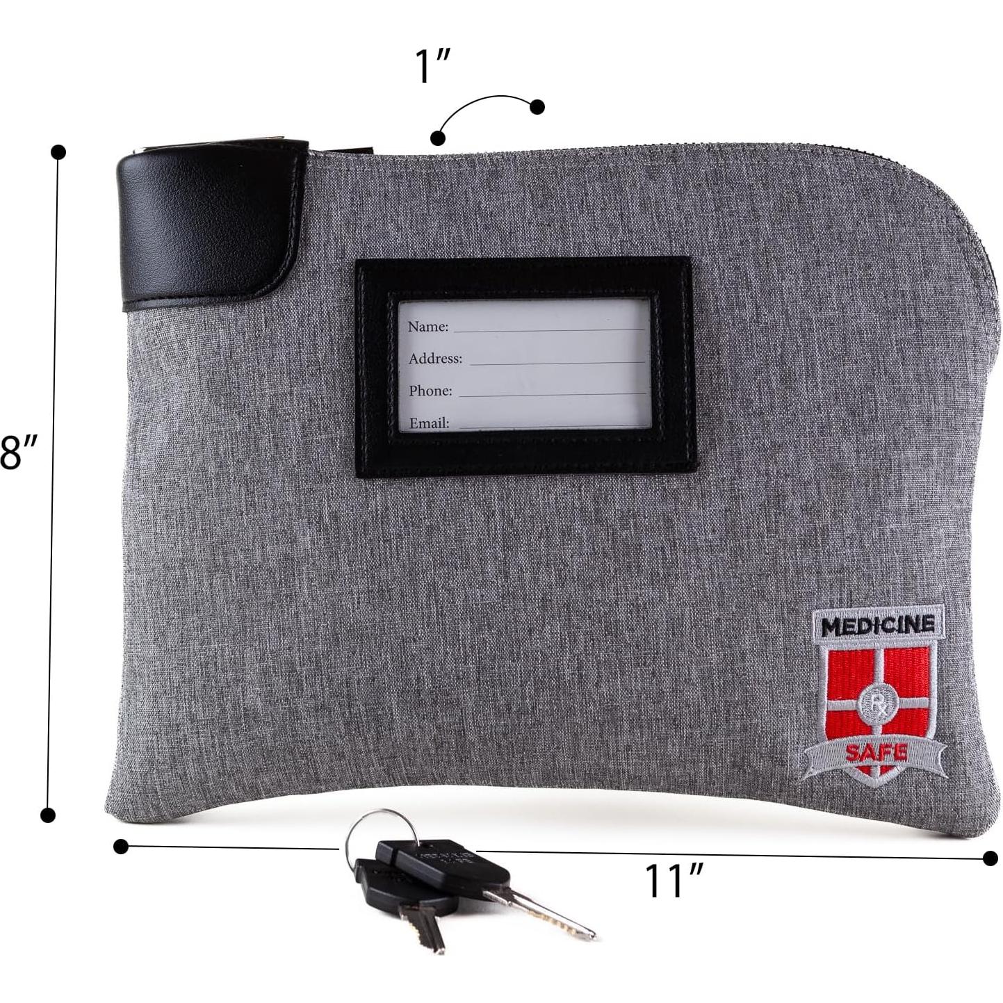 Bolsa de Viaje para Medicamentos Alta Seguridad 20x28 cm