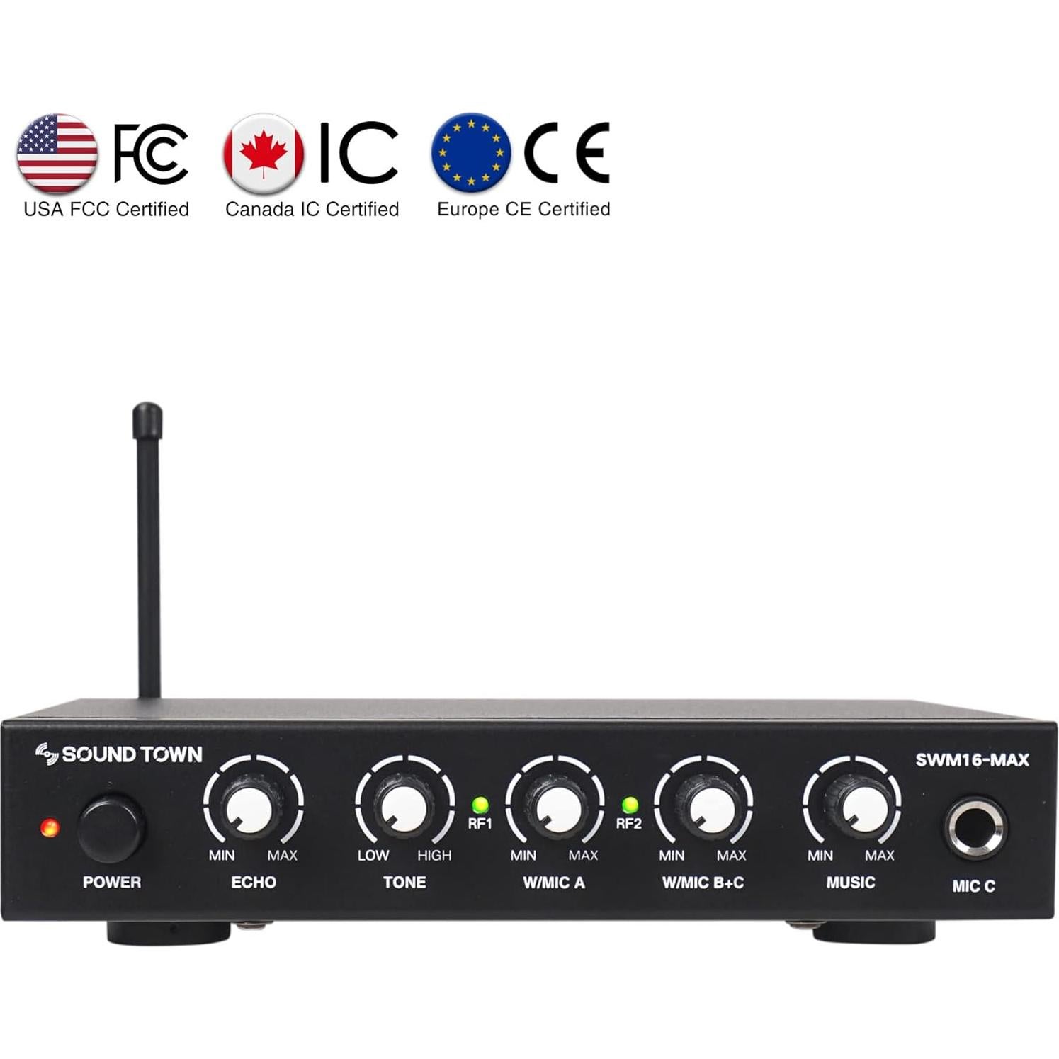 Sistema de Mezcla Karaoke Inalámbrico Sound Town SWM16-MAX